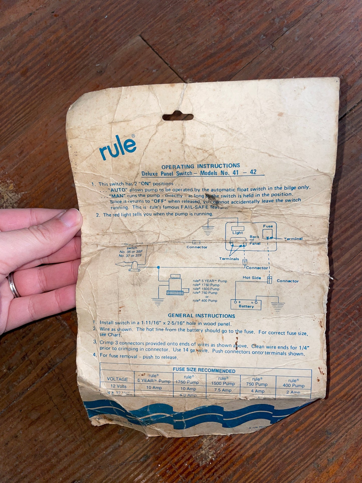 3 Way Bilge Pump Switch- NEW