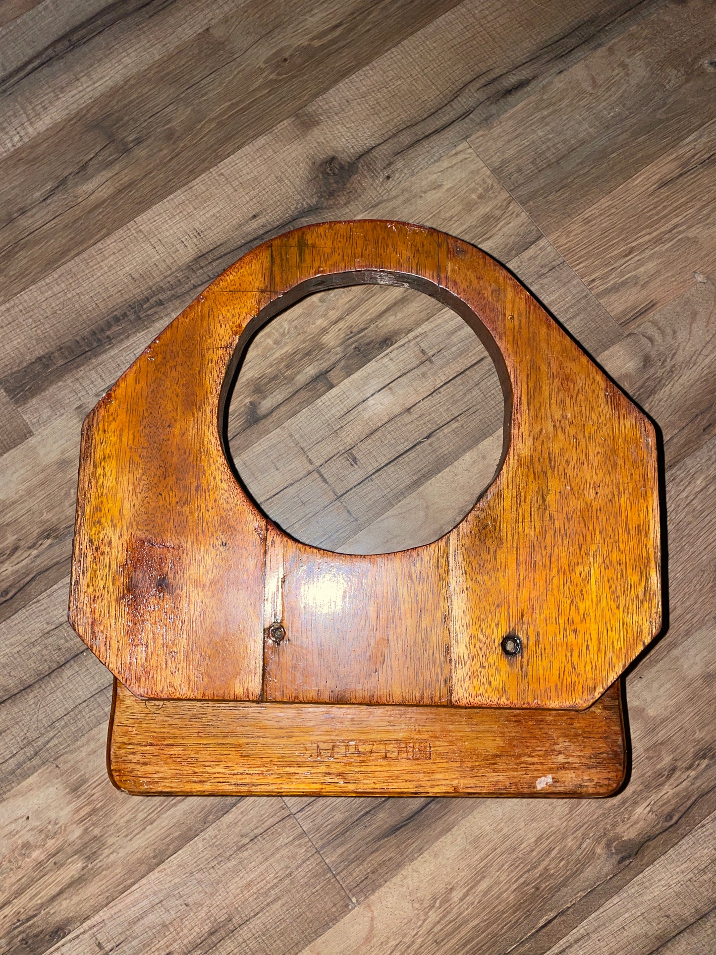 Teak Cup Holder With Pedestal Mounting