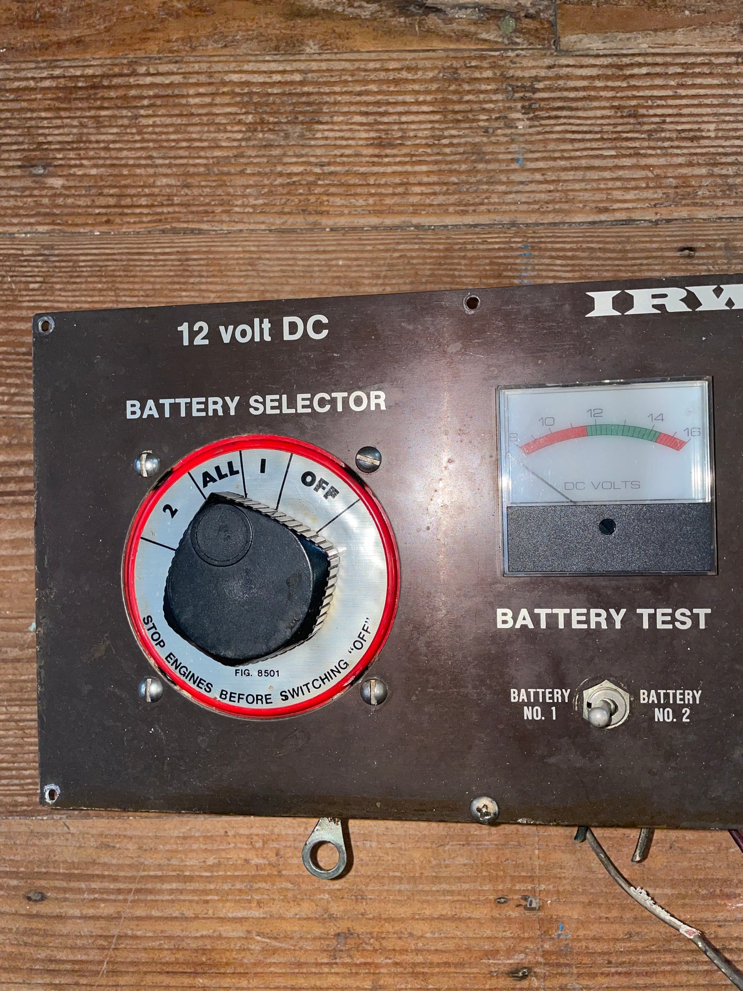 12V DC 120V AC Master Break Electric Panel Off An Irwin 39