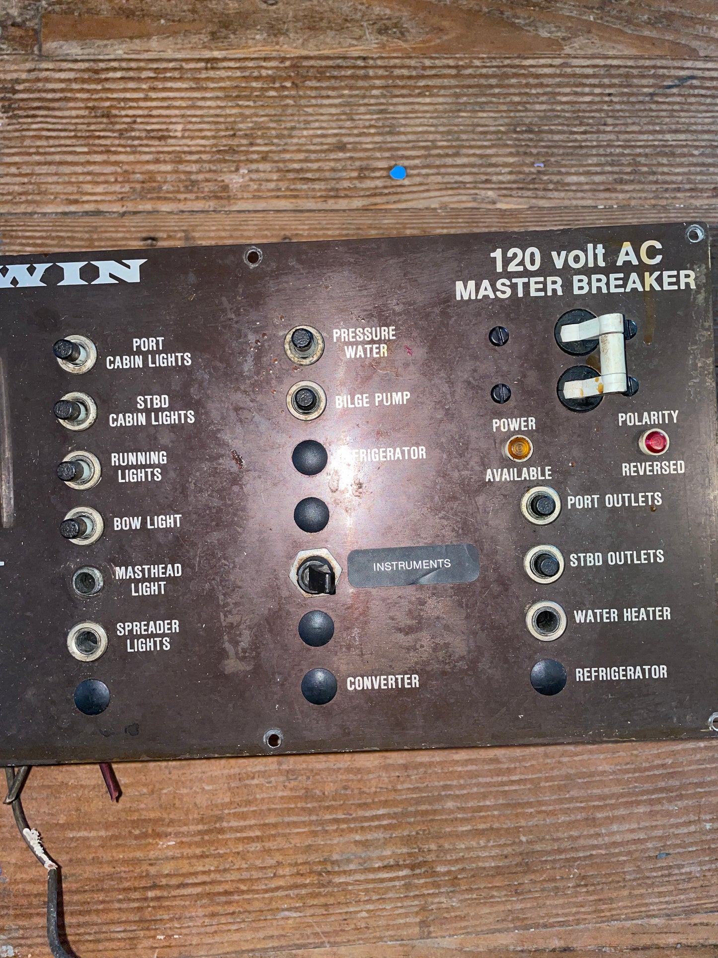 12V DC 120V AC Master Break Electric Panel Off An Irwin 39