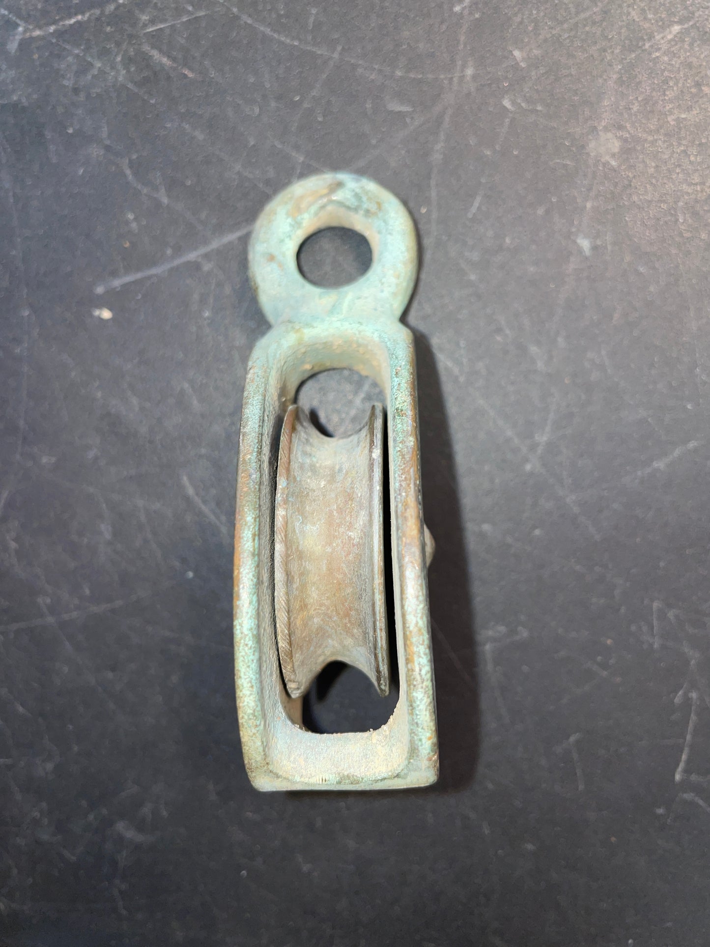 Wilcox Crittenden Bronze 1 3/4” Sheave Single block- 5/16” Line