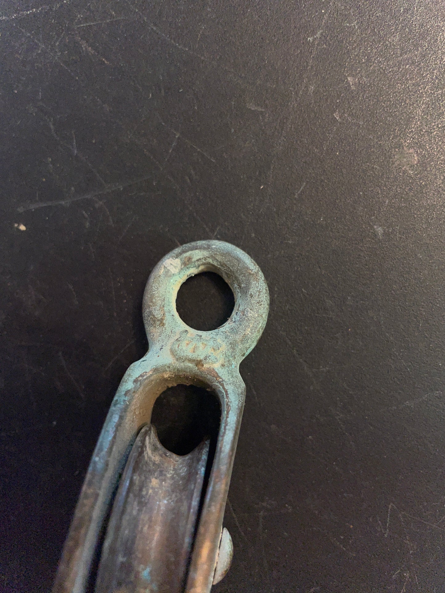 Wilcox Crittenden Bronze 1 3/4” Sheave Single block- 5/16” Line