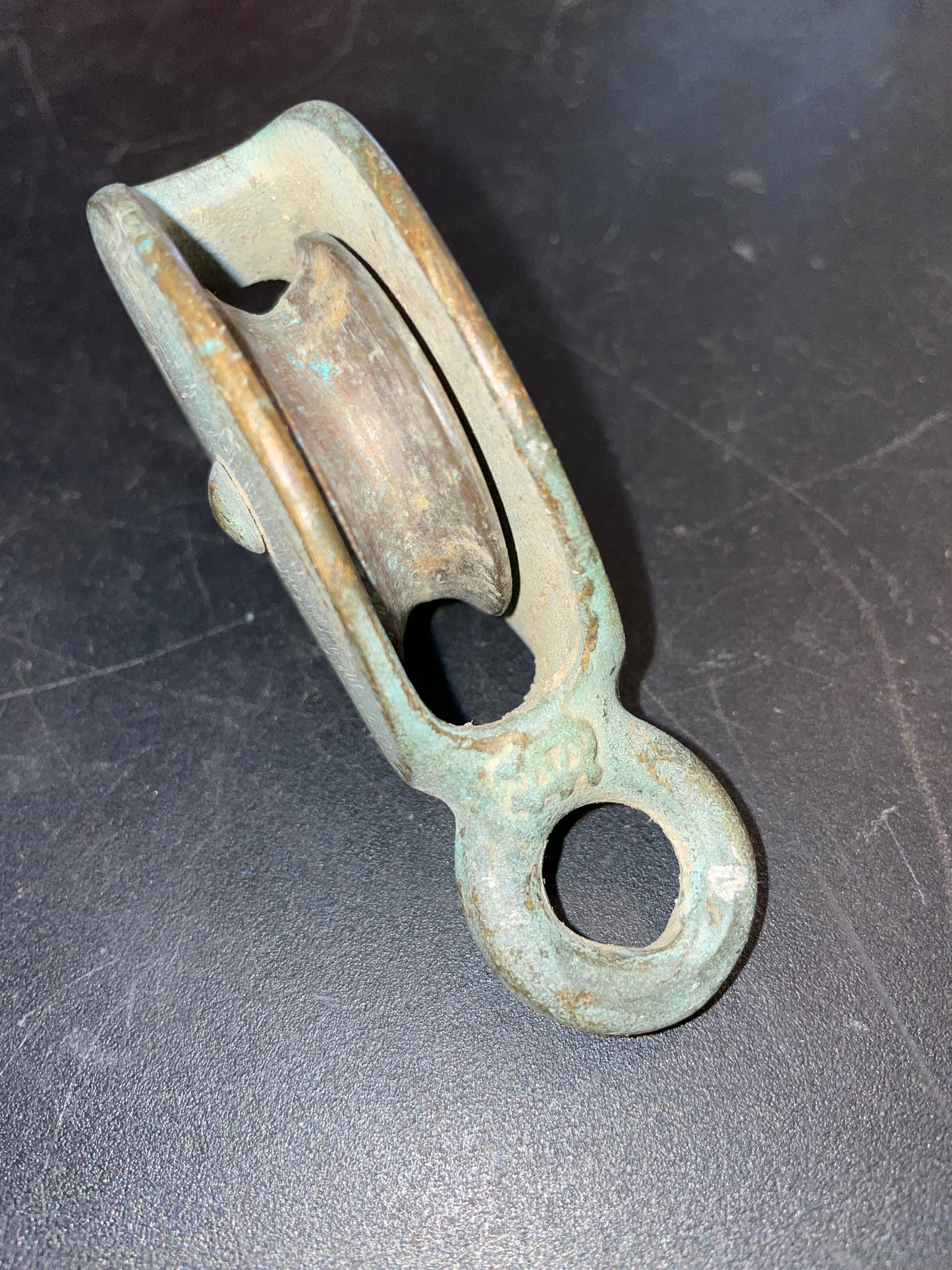Wilcox Crittenden Bronze 1 3/4” Sheave Single block- 5/16” Line