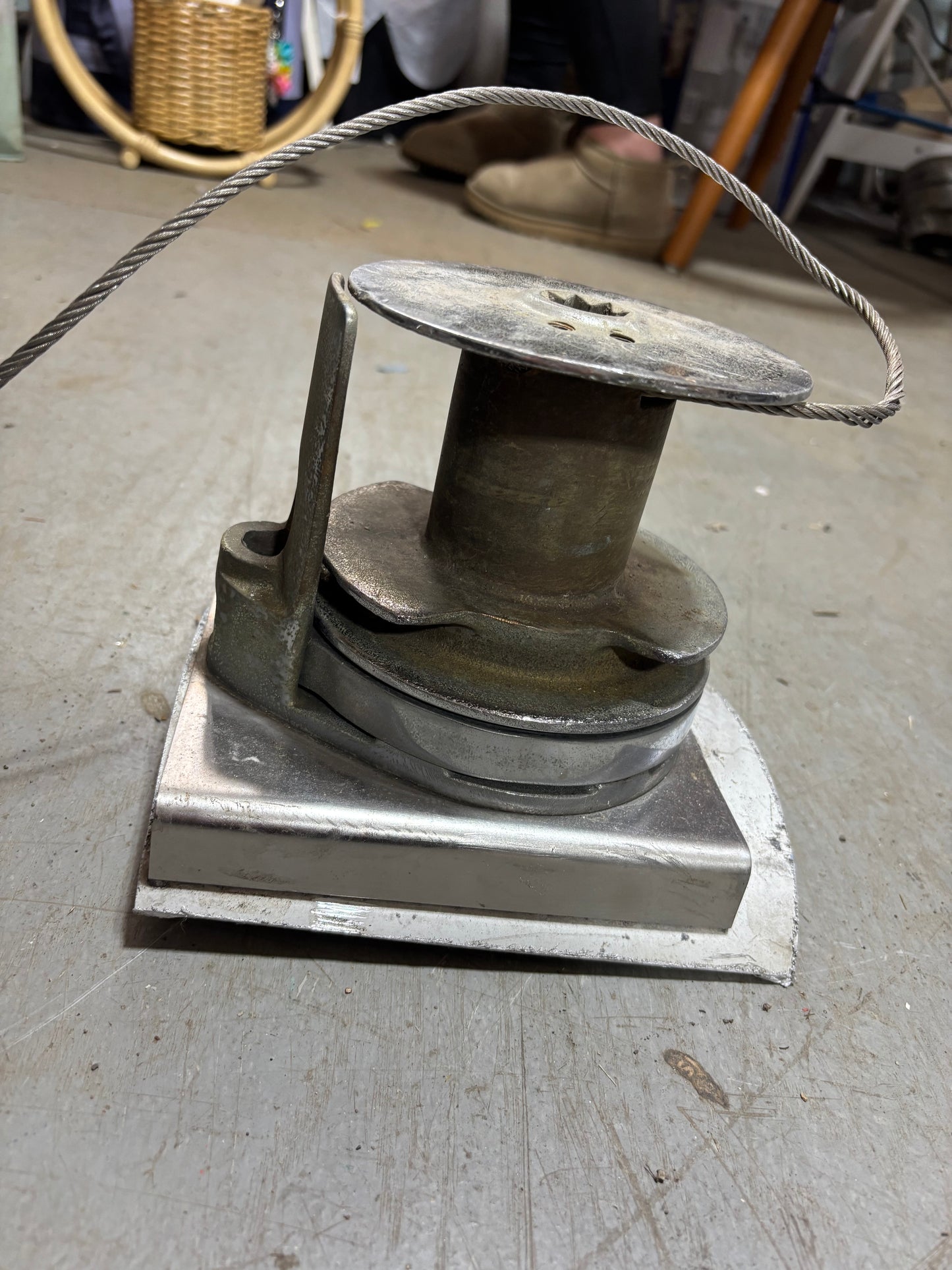 Barient 3 Chromed Bronze Halyard Winch - 3/16” Wire Diameter