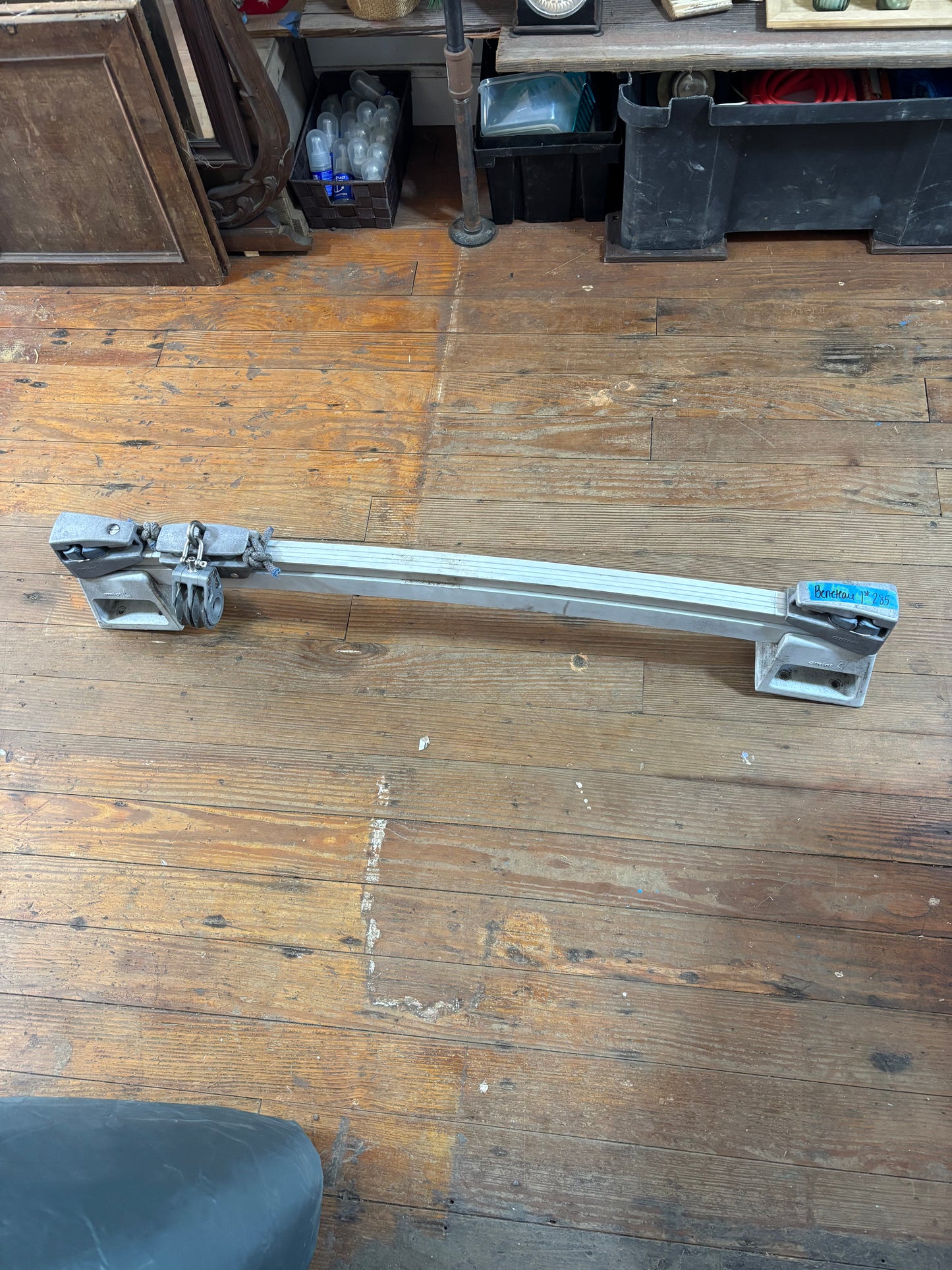 Amiot Traveler - Raised and Slightly Curved - 41” Long With 1 1/4” Track Size OFF Beneteau 285 First