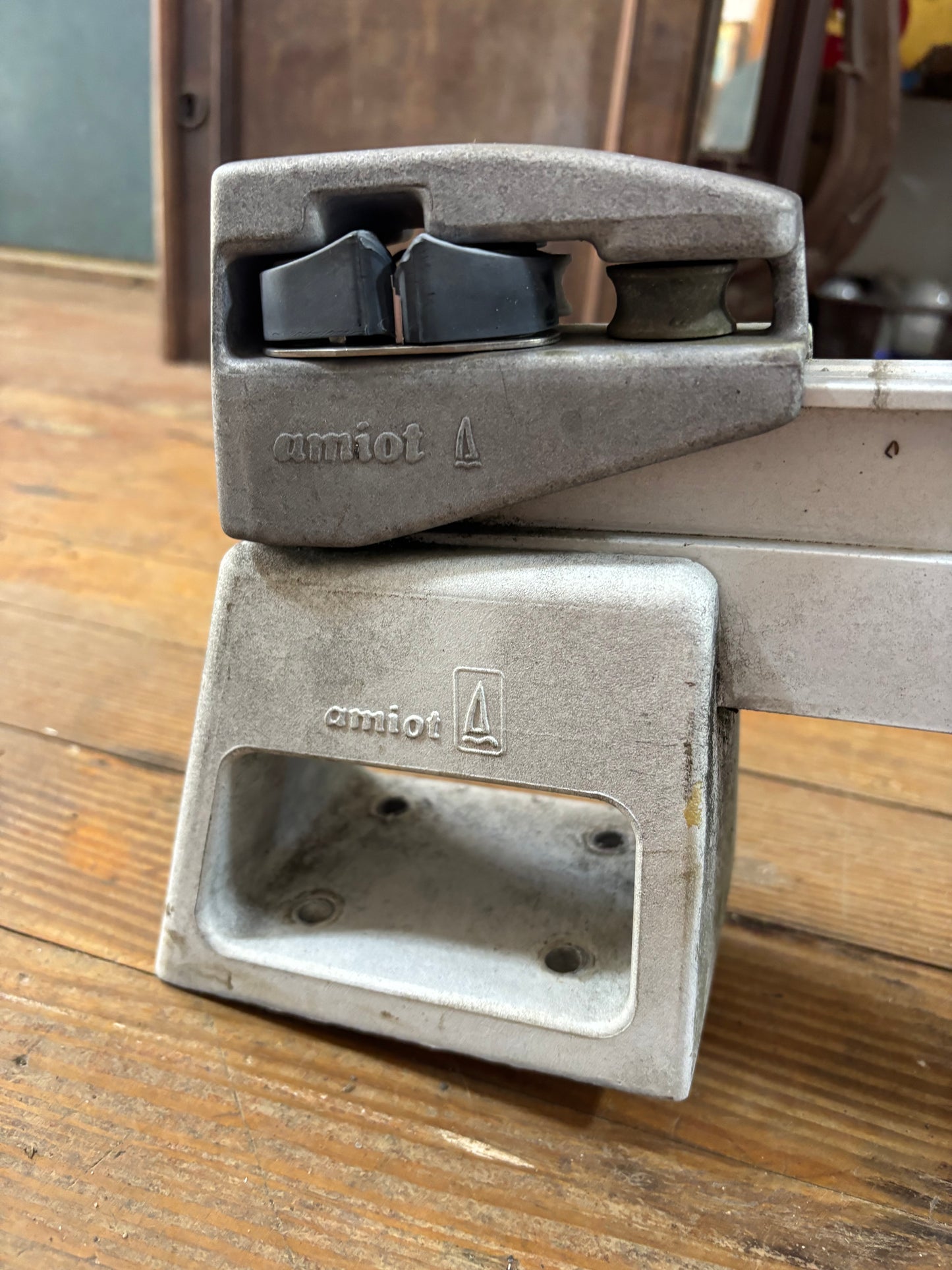 Amiot Traveler - Raised and Slightly Curved - 41” Long With 1 1/4” Track Size OFF Beneteau 285 First