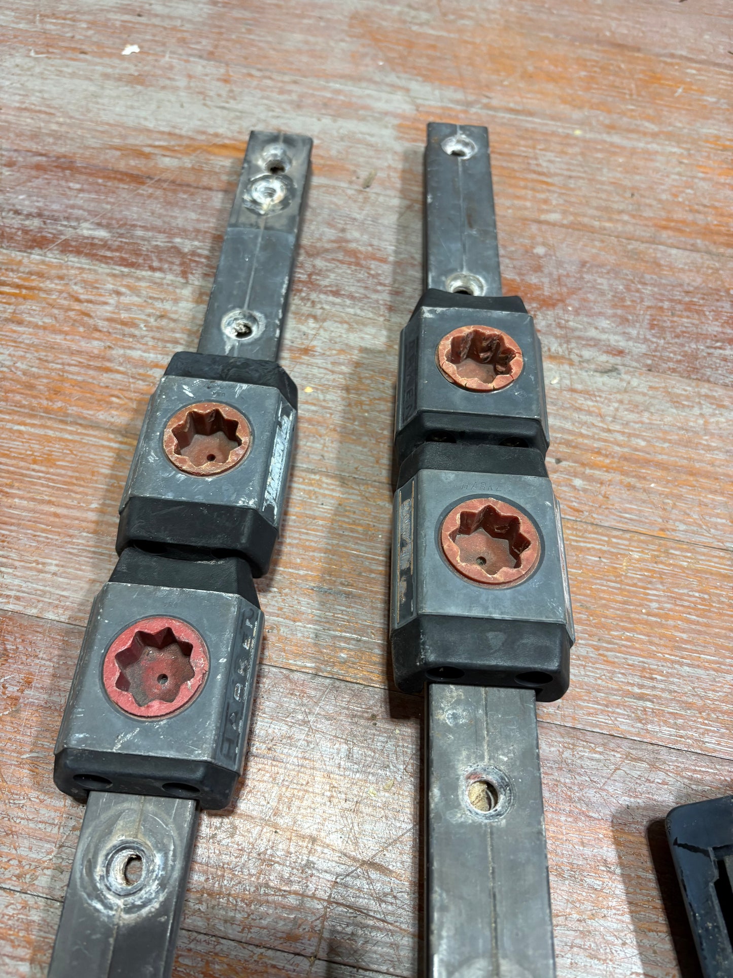 Harken Track Set with Sheet Block and Adjustable Stops from a Beneteau OC 400