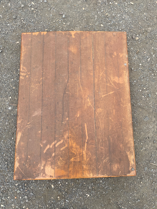 1934 Eisenhower 50' Mahogany Hatch - OD: 33 7/8" Long x 26 1/8" Wide - Some Surface Cracking --#193