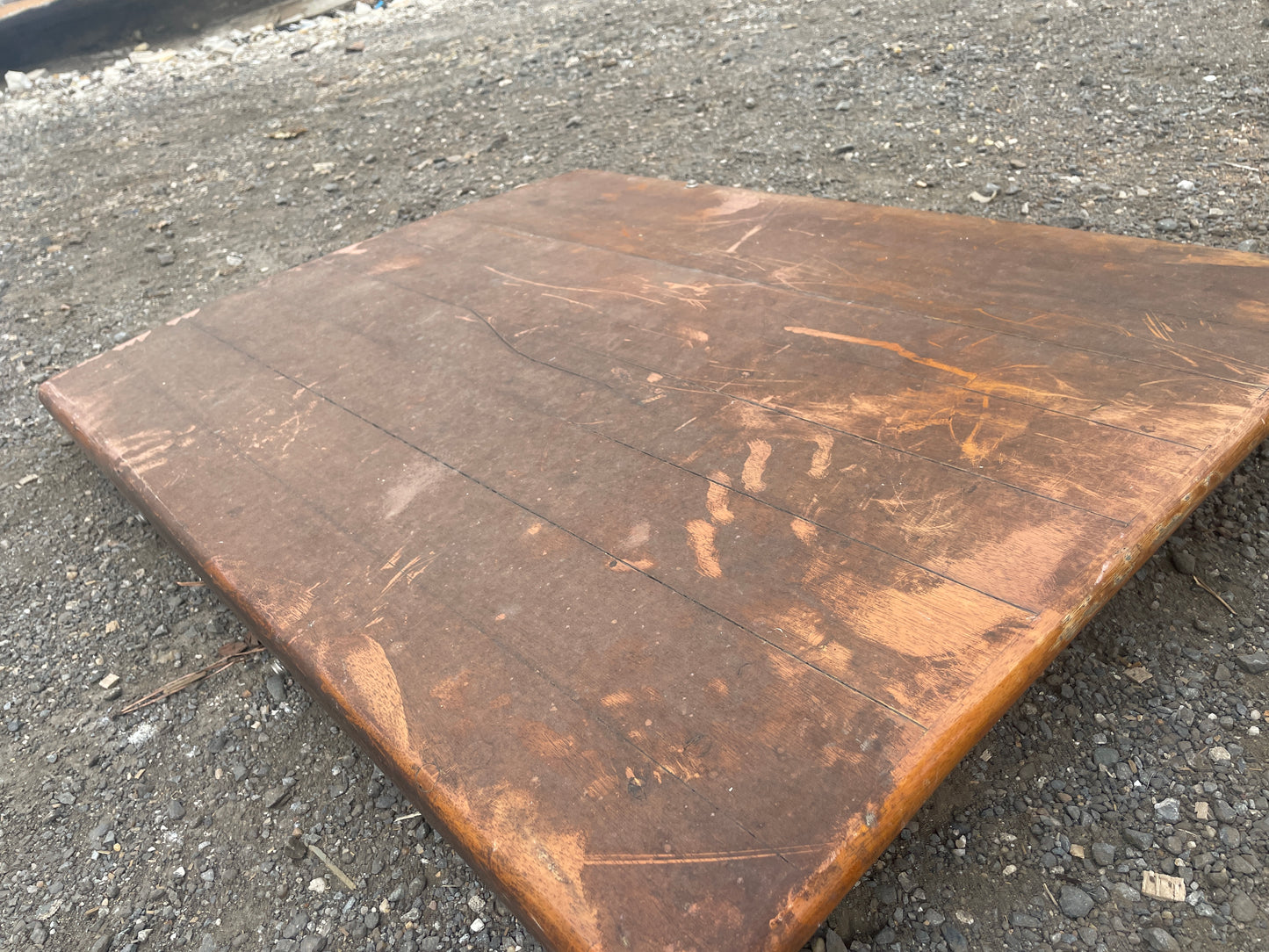 1934 Eisenhower 50' Mahogany Hatch - OD: 33 7/8" Long x 26 1/8" Wide - Some Surface Cracking --#193