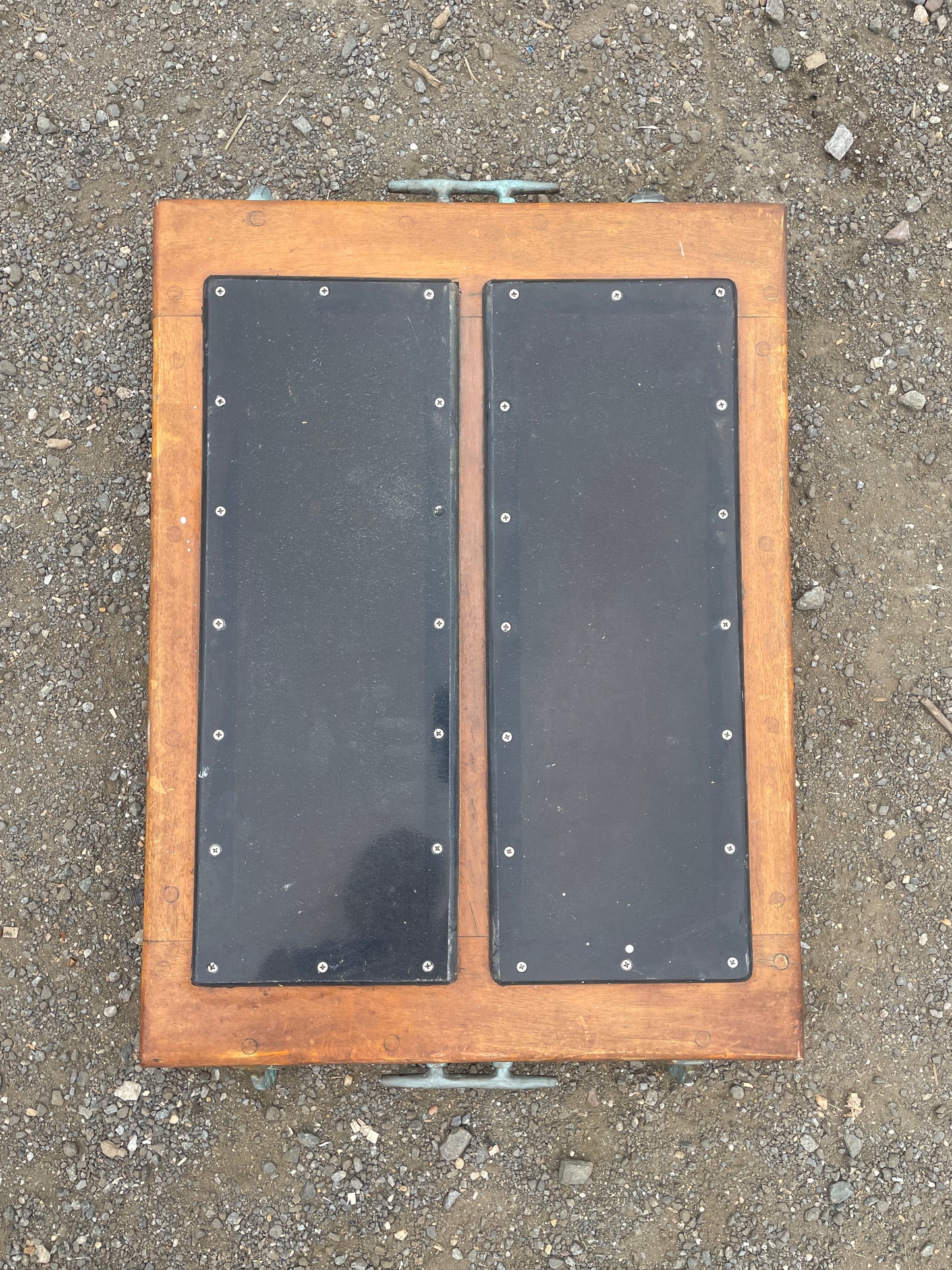 1934 Eisenhower 50' mahogany Hatch - 28 1/2" Long x 21 3/8" Wide x 2 1/2" Tall -- #195