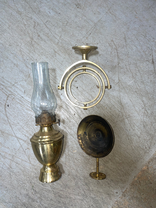 10" Tall Oil Lamp - 1934 Eisenhower 50'