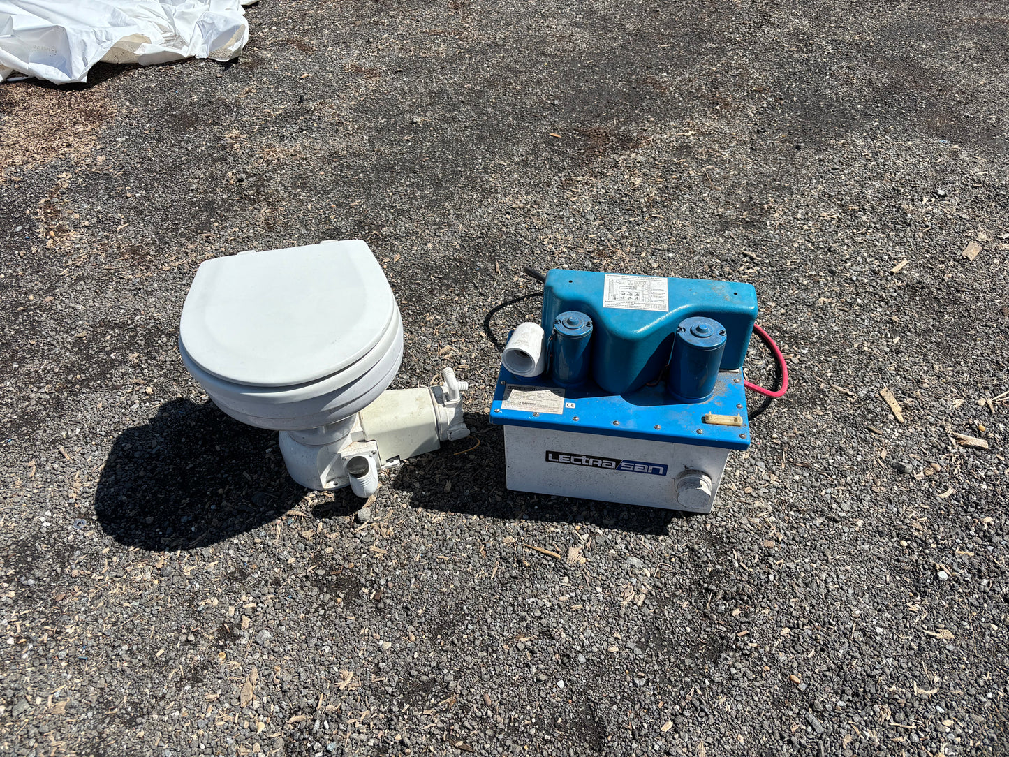Raritan Marine Toilet With Functioning Lectra San Type 1 Marine Sanitation Device