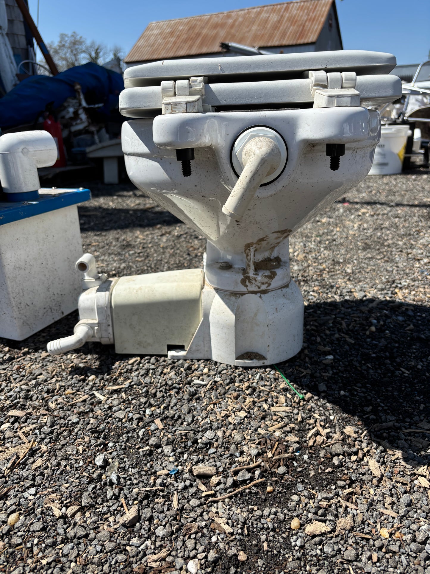 Raritan Marine Toilet With Functioning Lectra San Type 1 Marine Sanitation Device