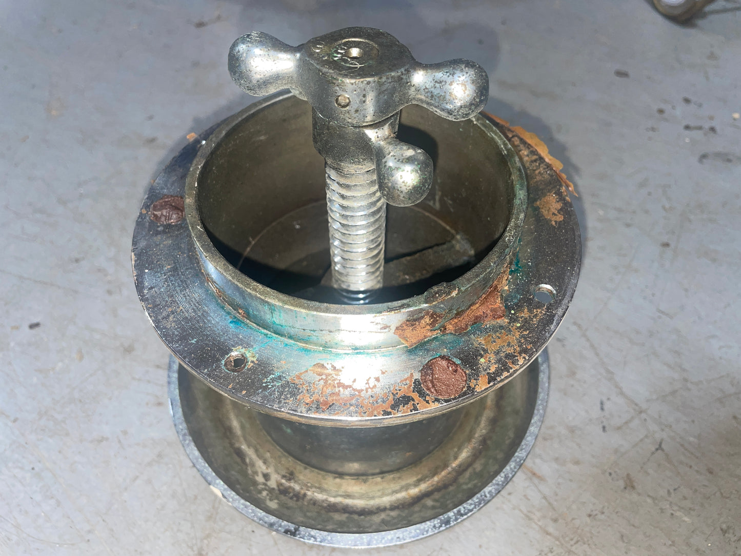 LARGE Chromed Bronze ABI Mushroom Vent - 1934 Eisenhower 50'