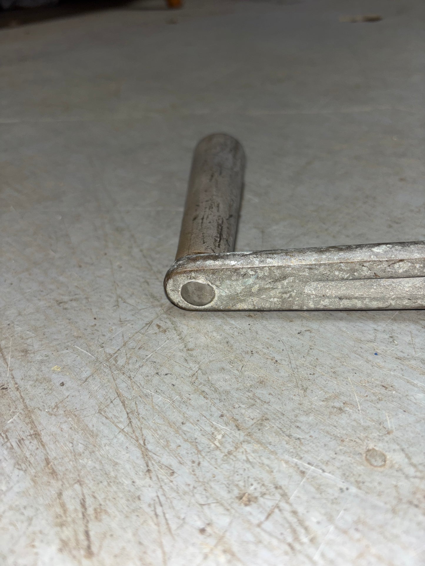 Vintage Bronze 11” Long Insert Winch Handle - 1 1/2” Insert