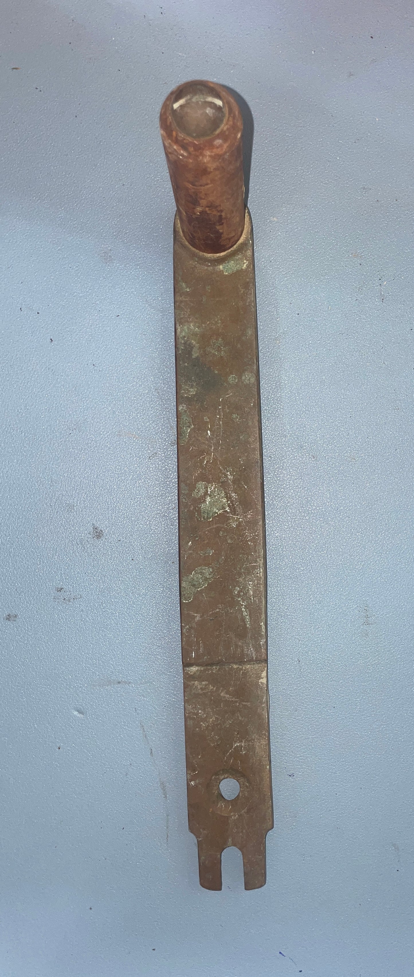 Wilcox Crittenden 11" Bronze Winch Handle - 1 3/8" Insert - 1934 Eisenhower 50'