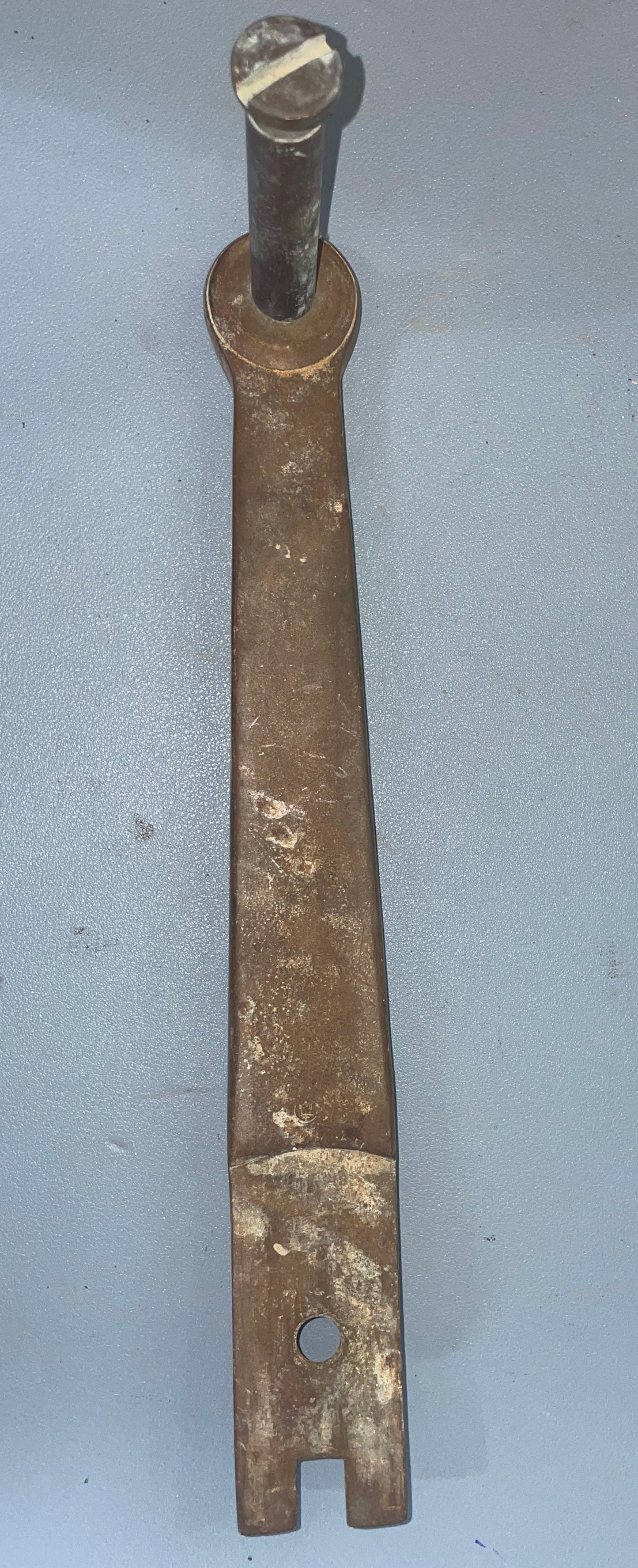 Merriman 11 1/2" Solid Bronze Winch Handle - 1 1/2" Insert - 1934 Eisenhower 50'
