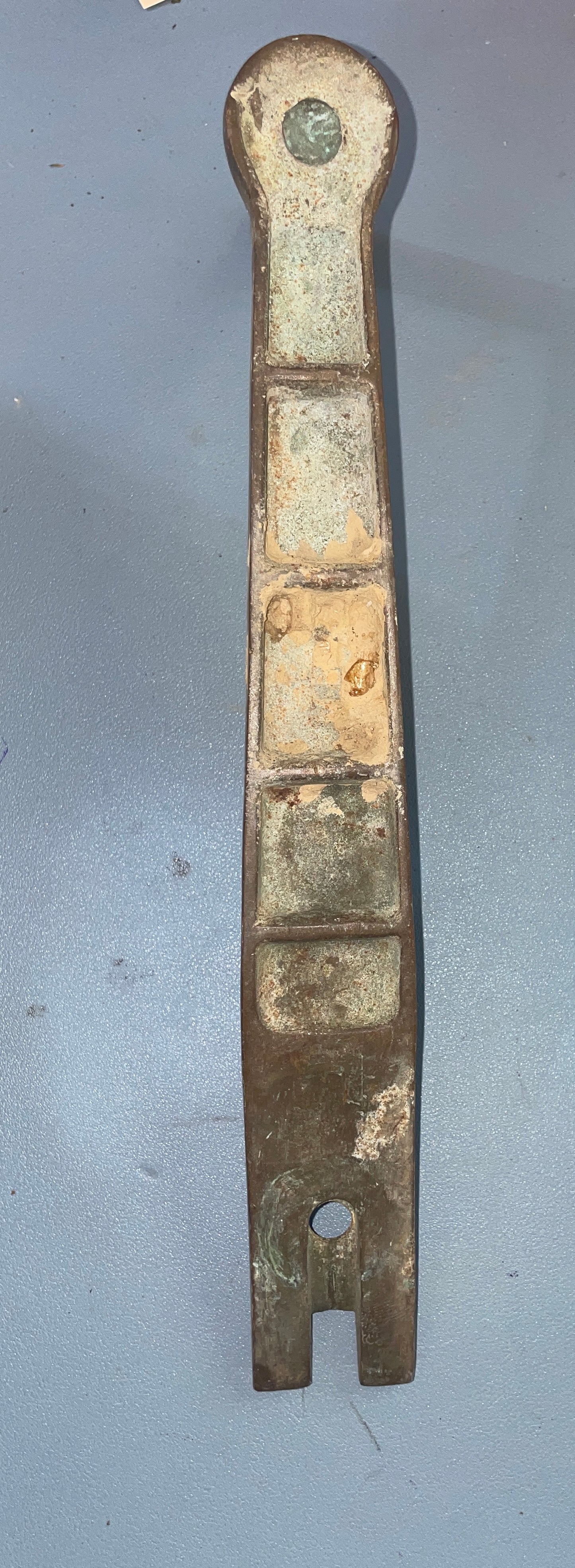 Merriman 11 1/2" Solid Bronze Winch Handle - 1 1/2" Insert - 1934 Eisenhower 50'