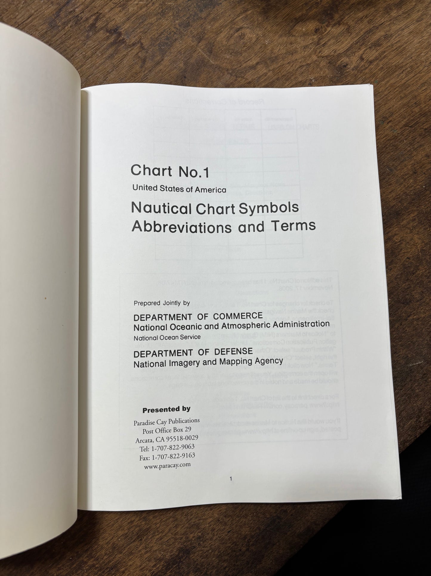 Chart No. 1 United States Of America Nautical Chart - Symbols, Abbreviations & Terms