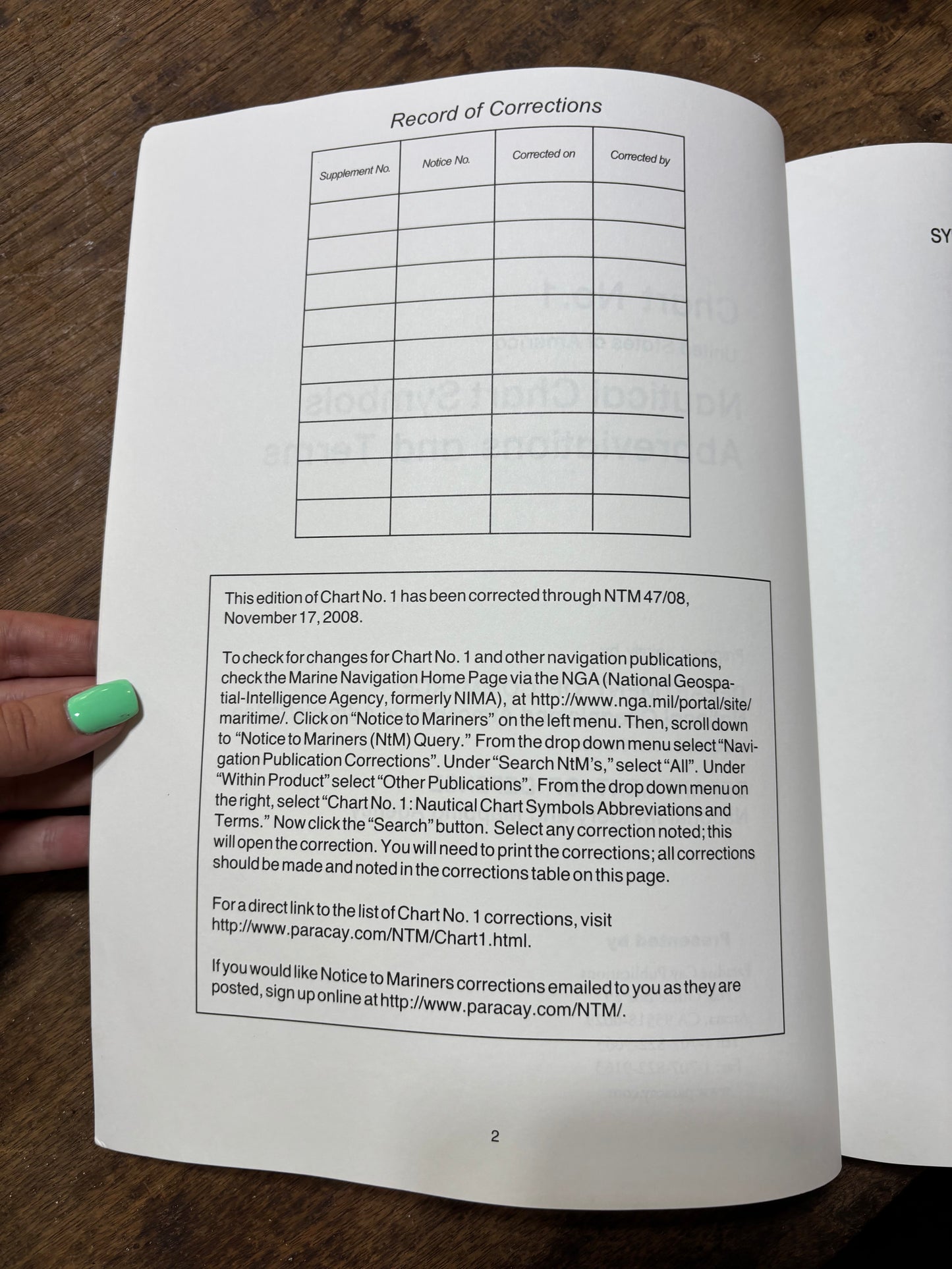 Chart No. 1 United States Of America Nautical Chart - Symbols, Abbreviations & Terms