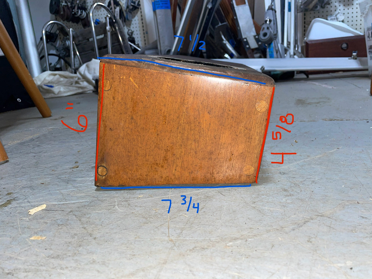 Mahogany Dorade Box - 4" - 1934 Eisenhower 50'