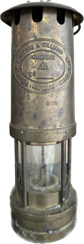 E. Thomas & Williams Hanging Oil Lamp