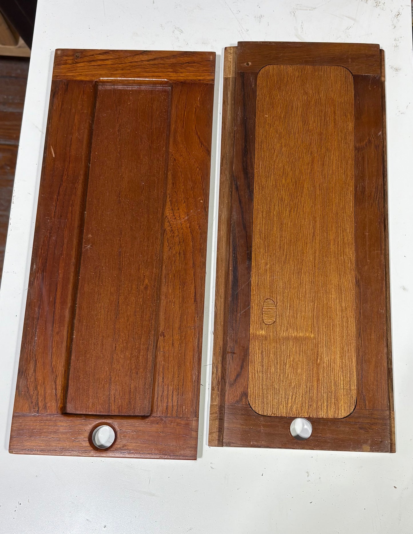 Teak Cabinet Doors from Rafiki 35 #253 (pair) 15 3/4" x 6 3/8"