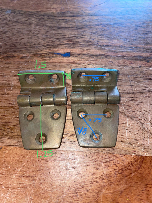PAIR Bronze Perko 951-1 Hinges