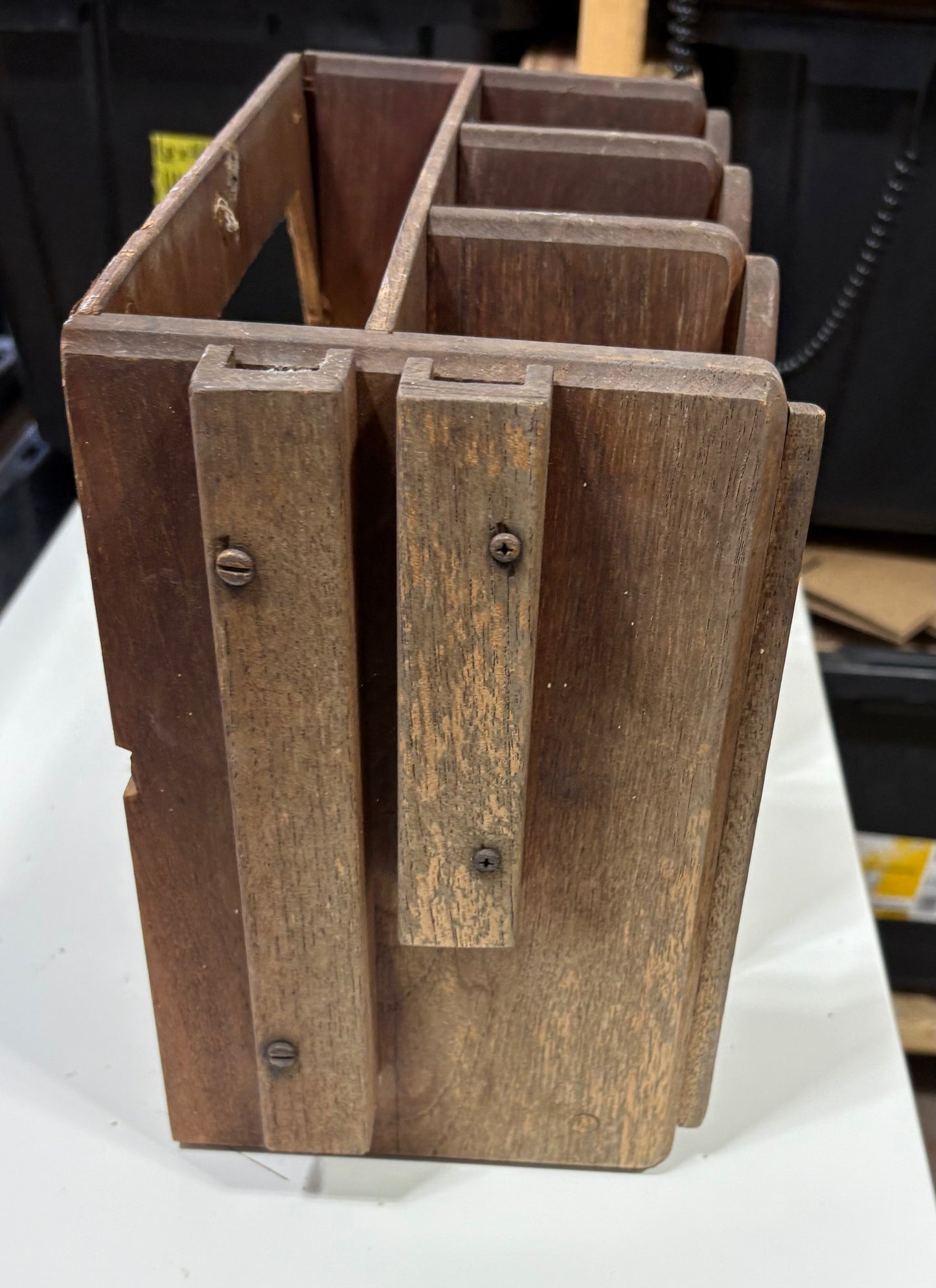 Teak Dish Ware Organizer