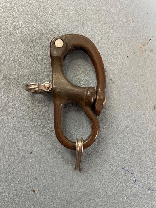 Bronze Nicro Marine Fixed Bail Shackle - 1 1/8" x 3/4"