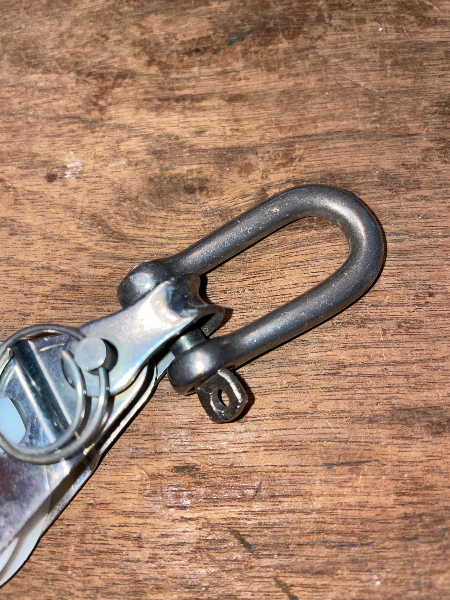 Small Fiddle Block With Shackle- 1/4” Line