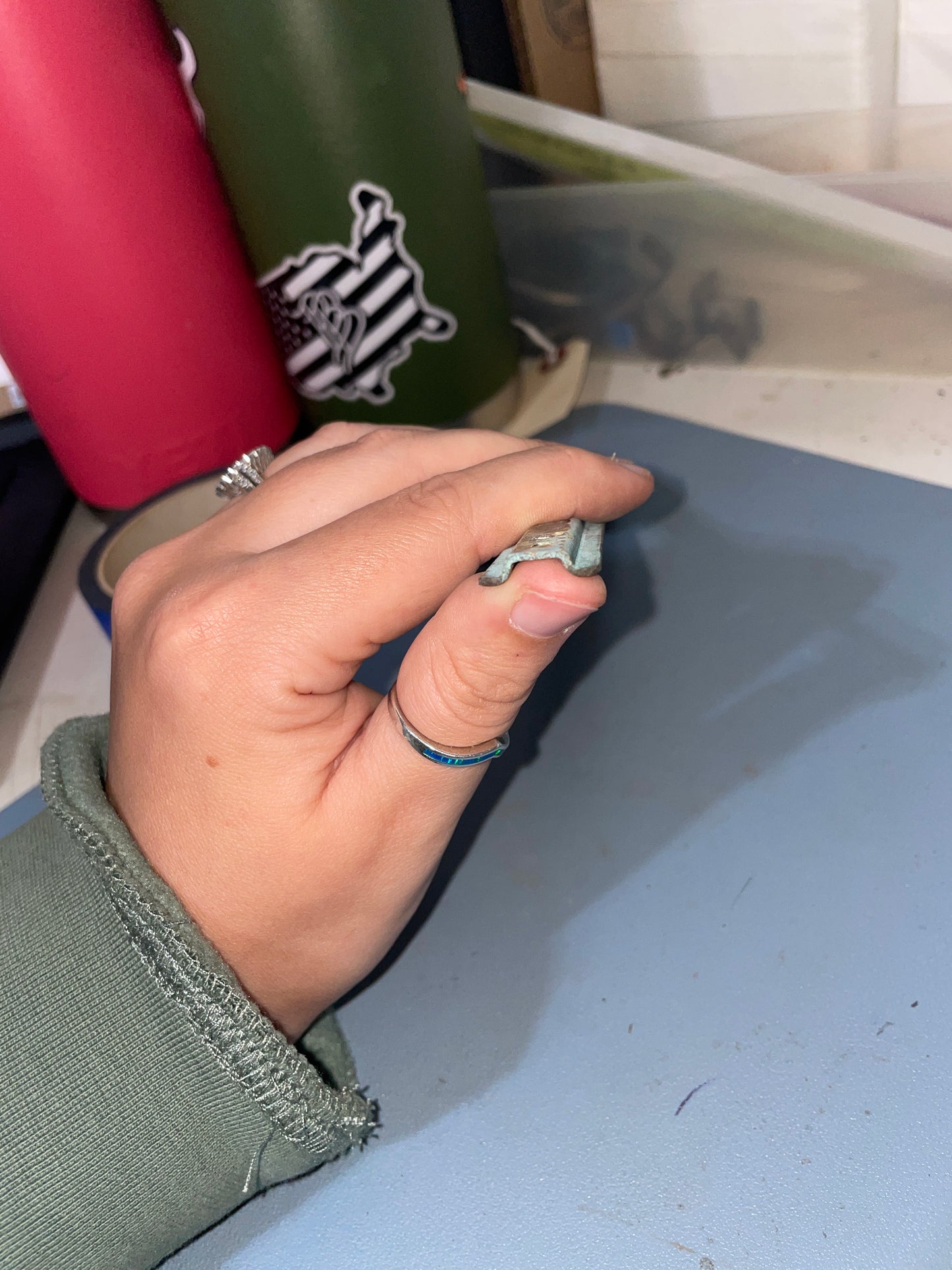 9 3/4" OR 10 1/2" Long Brass 3/4" Track With WC Block - 1/4" Line - Rhodes 19