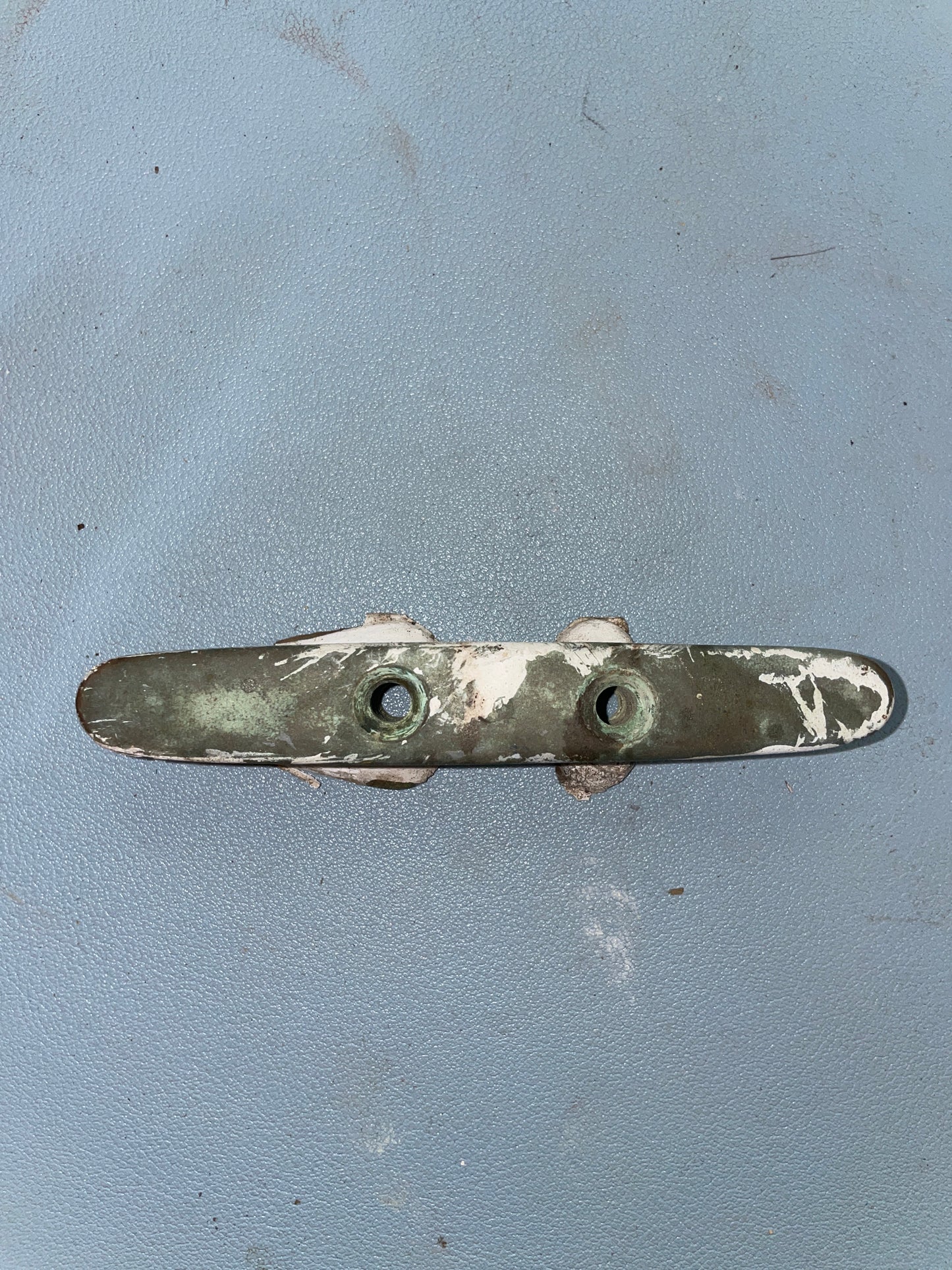4 1/4" Bronze Cleat - ALL HAVE THIS CAULK ON THEM - 1934 Eisenhower 50'