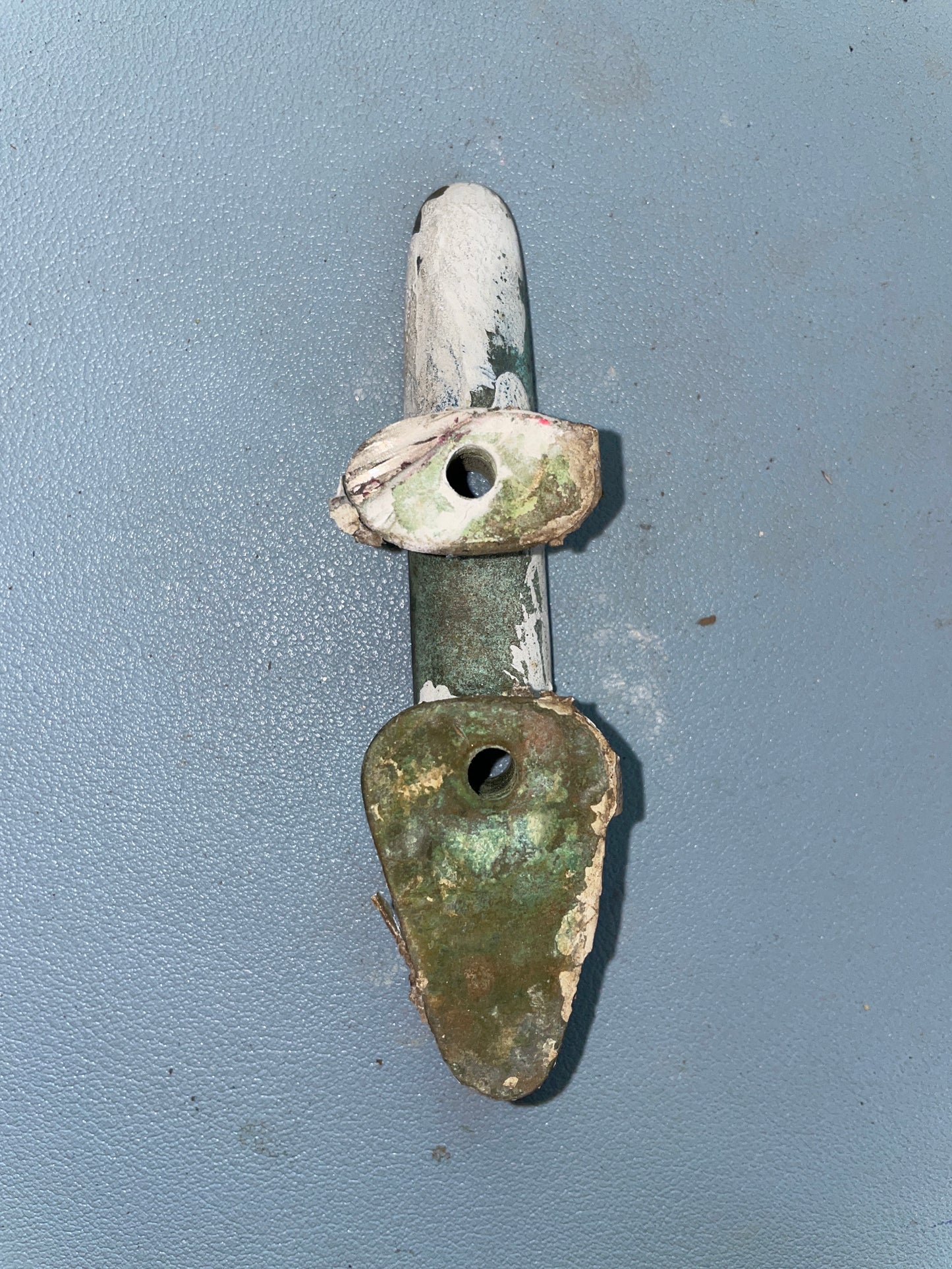4 1/4" Bronze Cleat - ALL HAVE THIS CAULK ON THEM - 1934 Eisenhower 50'