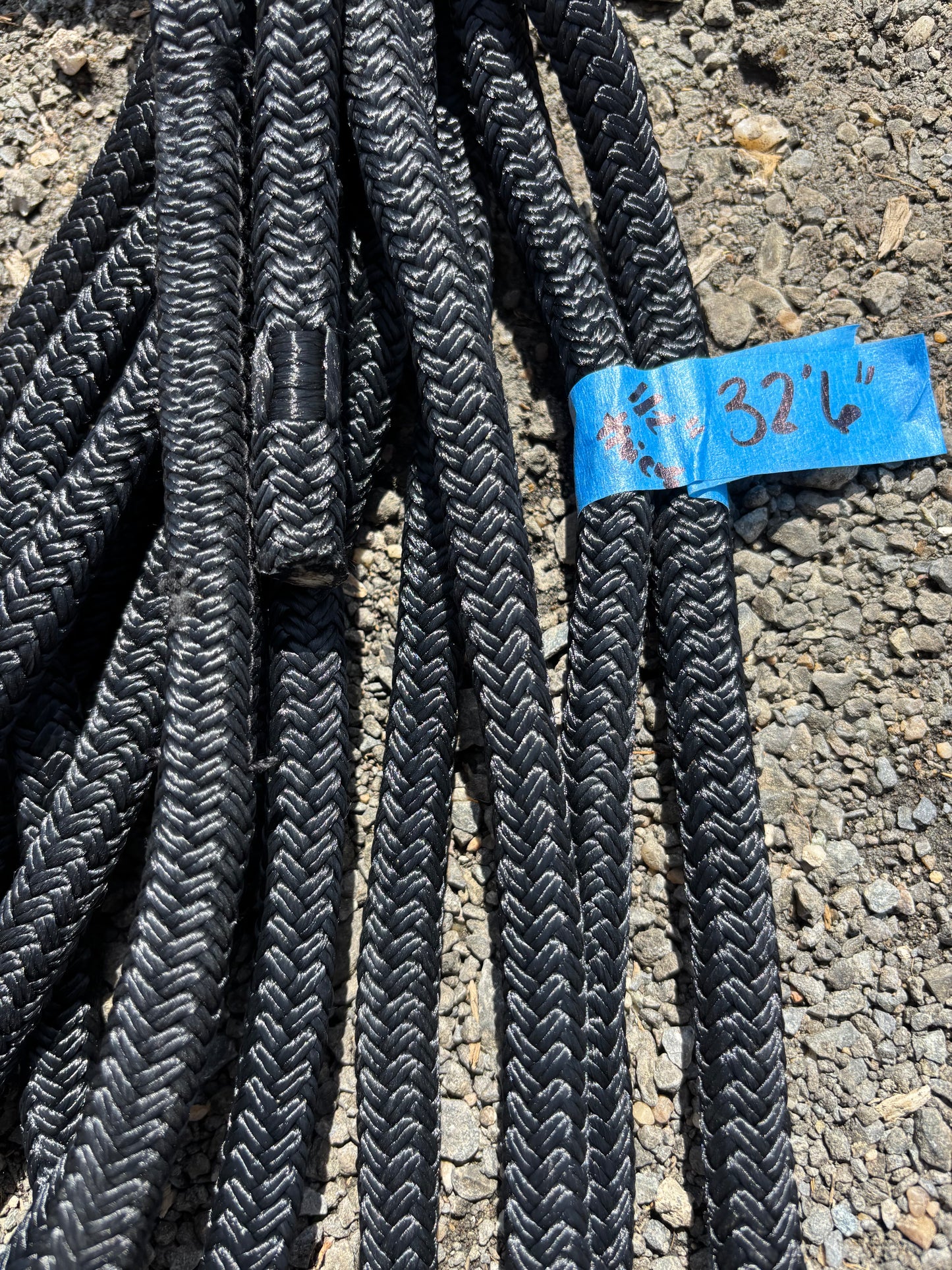 32’6” OF 1/2” Black Dock Line