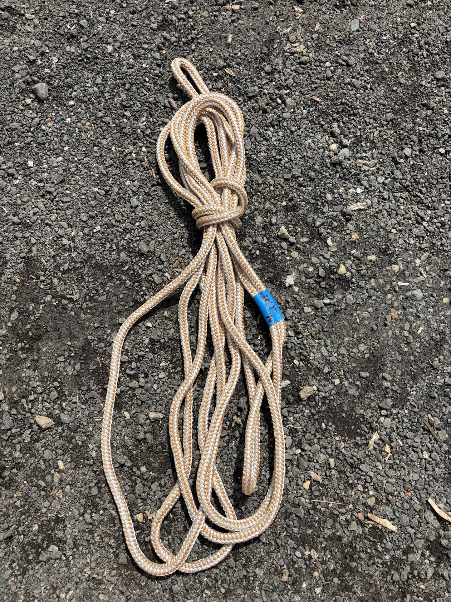 White & Gold Dock Line - 1/4” Thick - MULTIPLE LENGTHS AVAILABLE