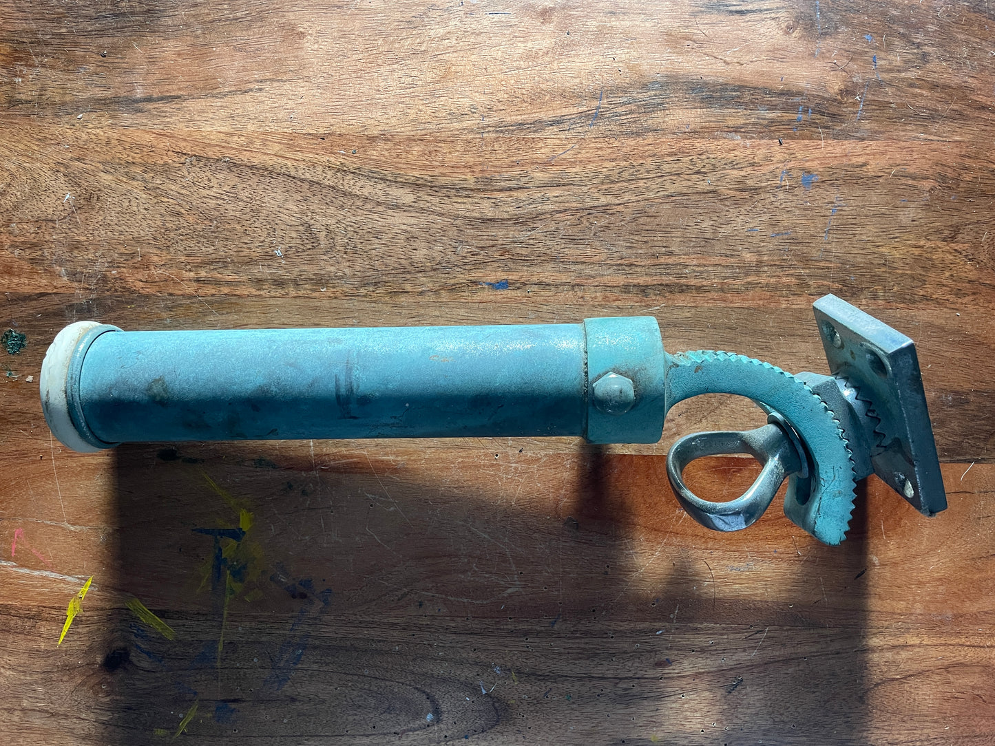 Vintage Bronze Adjustable Rod Holder- DENTED