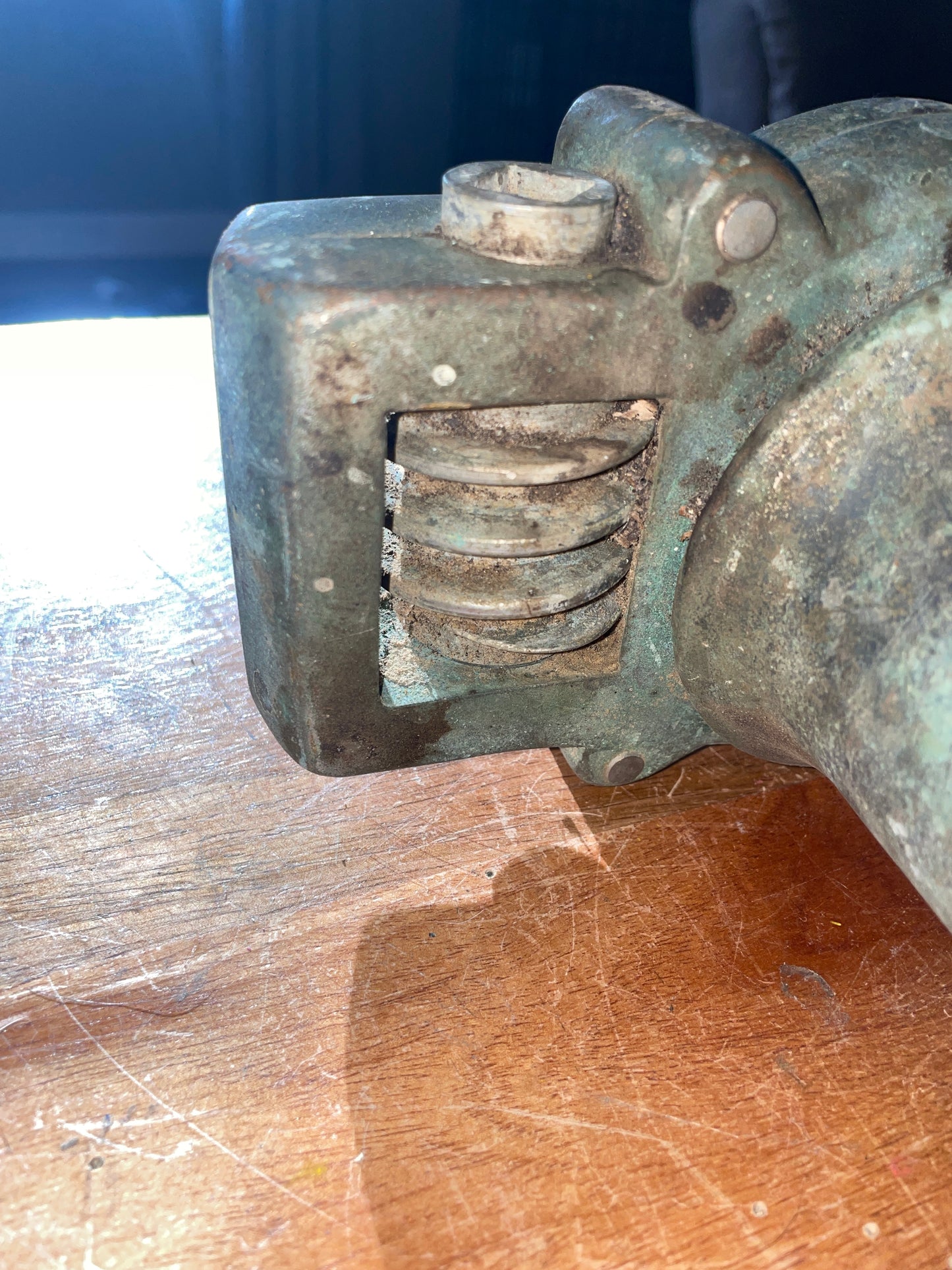 Vintage Solid Bronze Furling/Furler Gooseneck