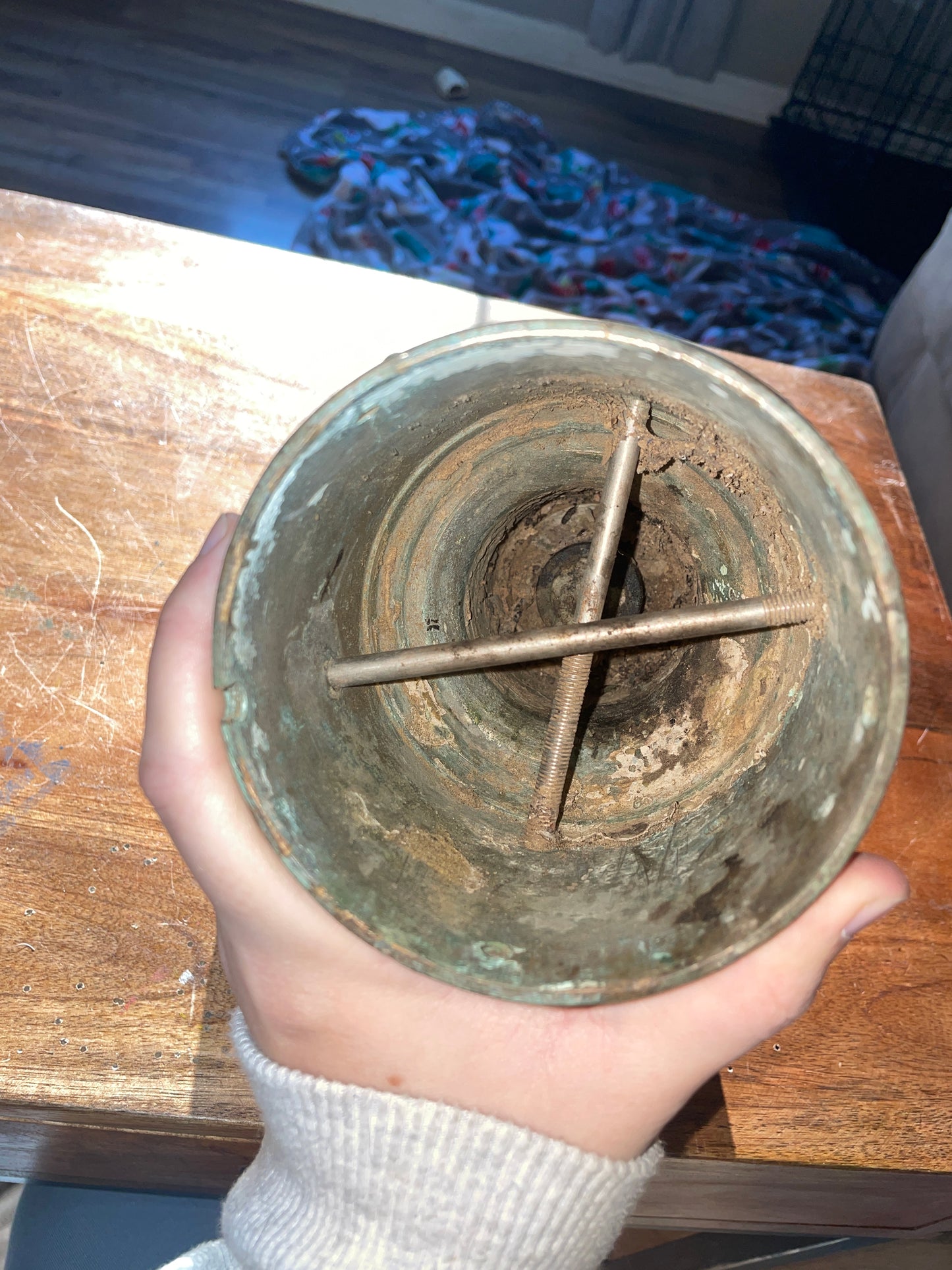 Vintage Solid Bronze Furling/Furler Gooseneck