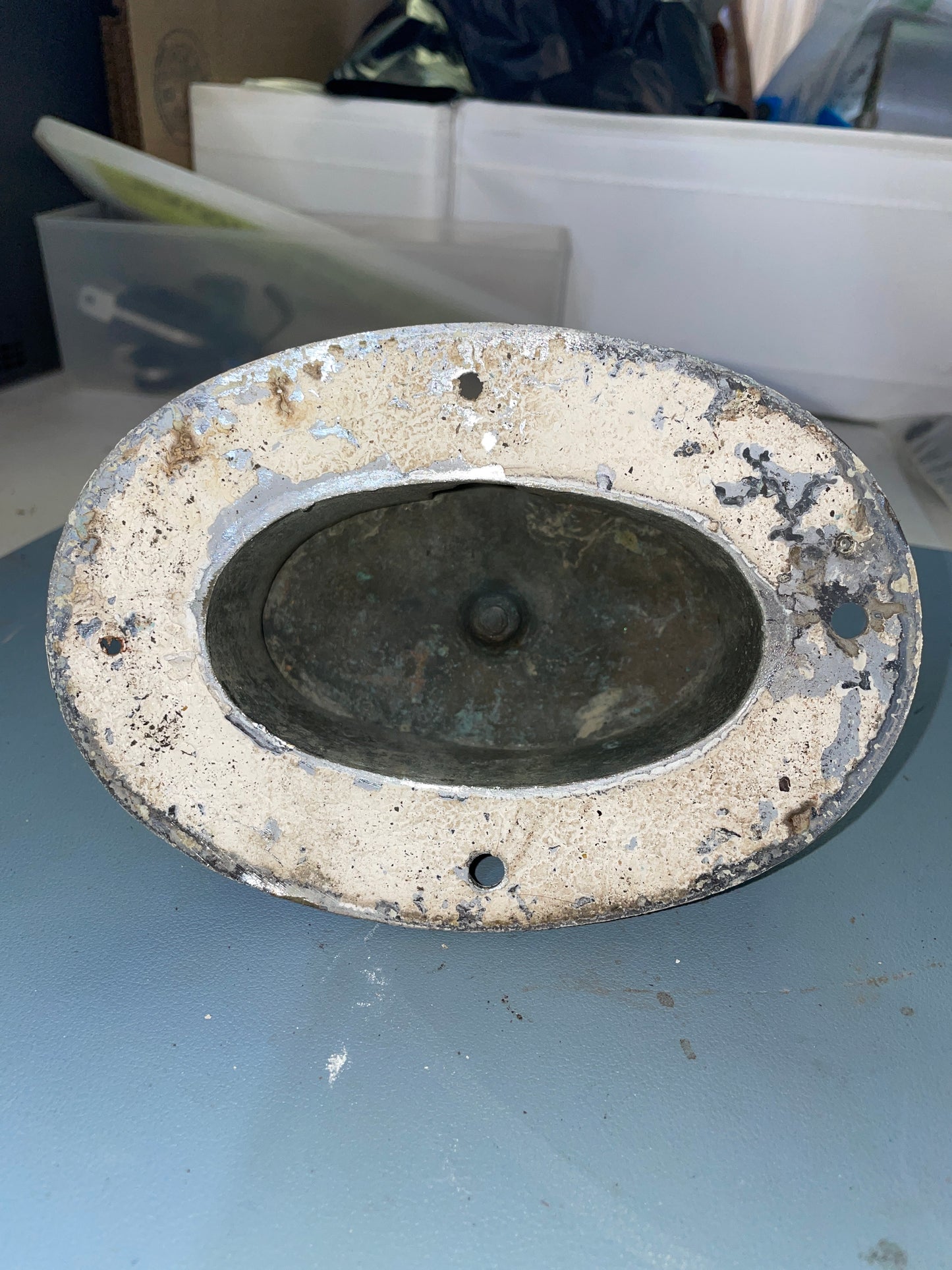 Chromed Bronze Anchor Hawse - No Chain OR Hook