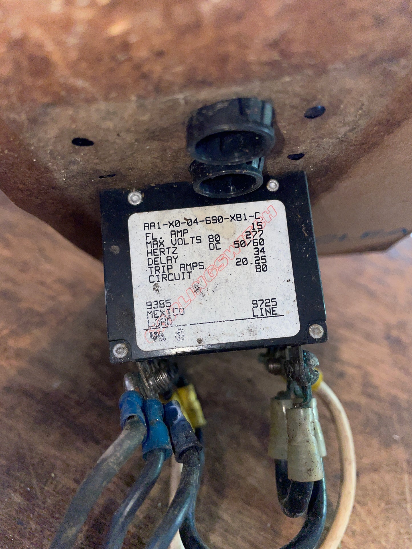 Ancor 110 Volt 6 Switch Electrical Panel- Untested