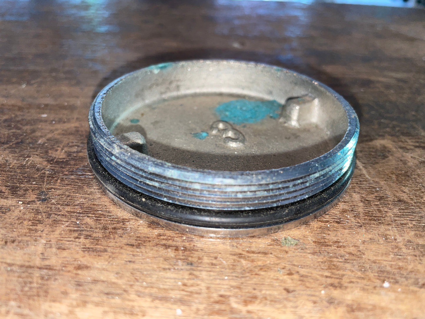 3 1/4” Stainless #3 Screw In Deck Plate