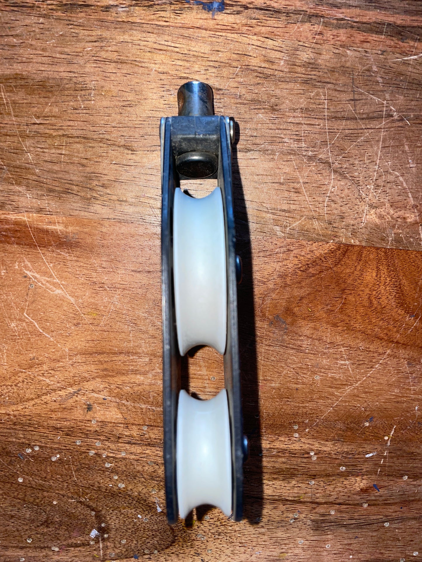 Schaefer Swivel Fiddle - 2 1/4” & 1 3/8” Sheaves - 3/8” Line