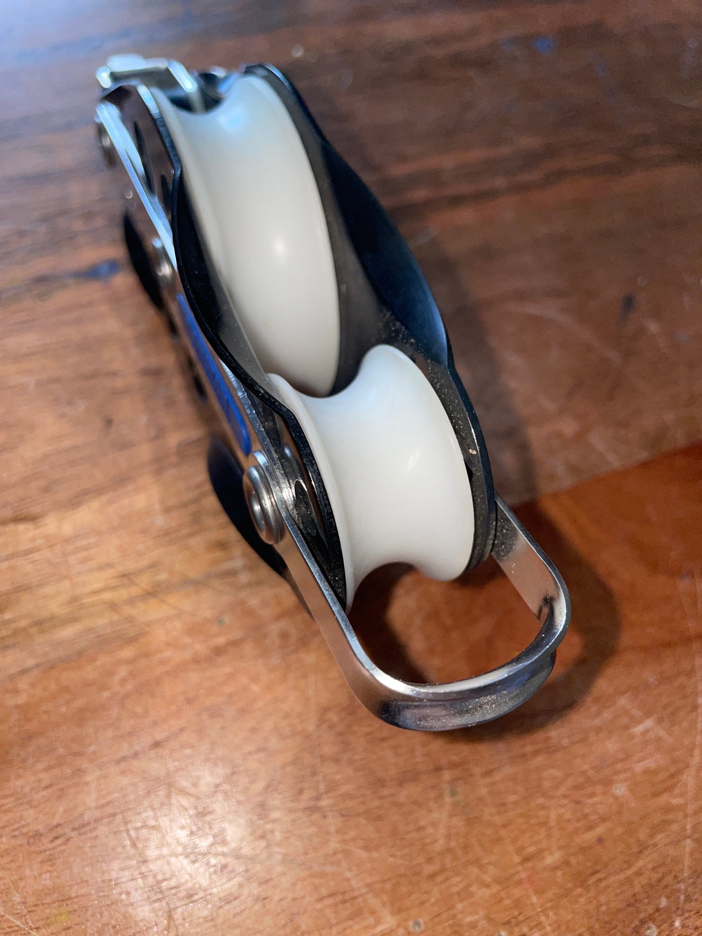 West Marine Ronstan Swivel Fiddle Block With Beckett - 2 1/4” & 1 1/2” Sheaves - 1/2” Line