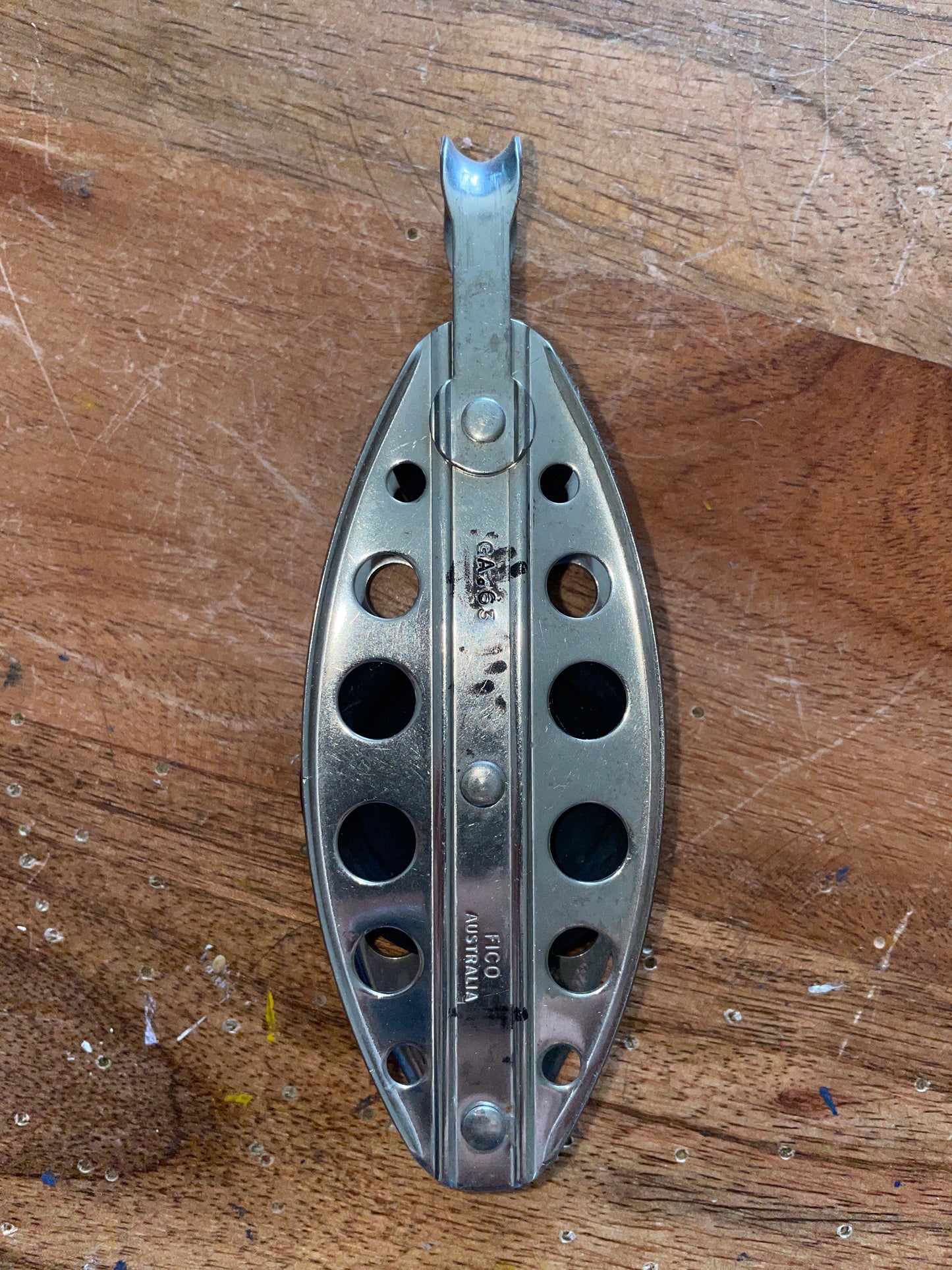 Small Fico Fiddle Block - 1 3/4” & 1” Sheaves - 3/8” Line