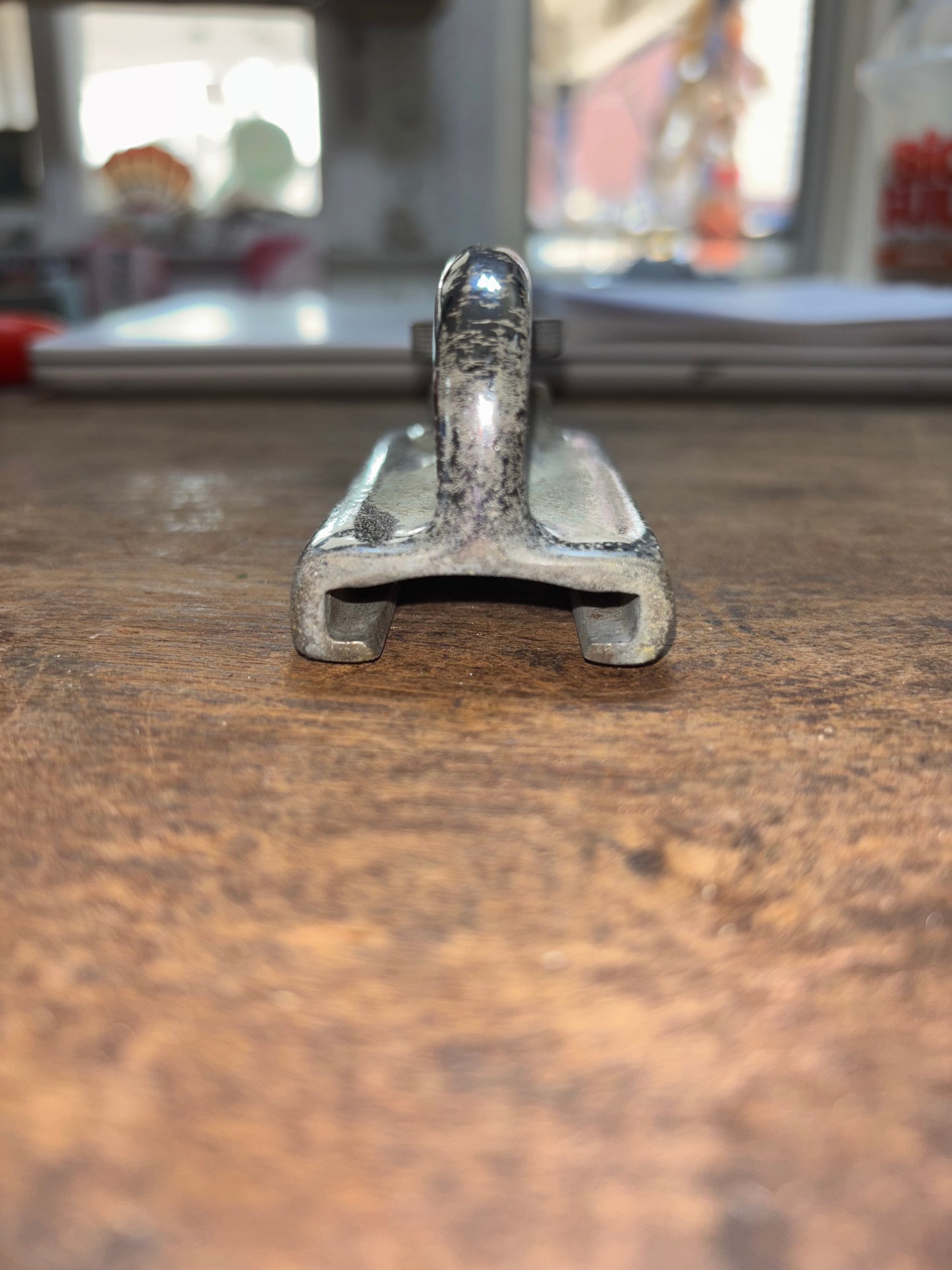 Chromed Bronze Screw Top Track Car - 1 1/4” (Pitted Exterior)