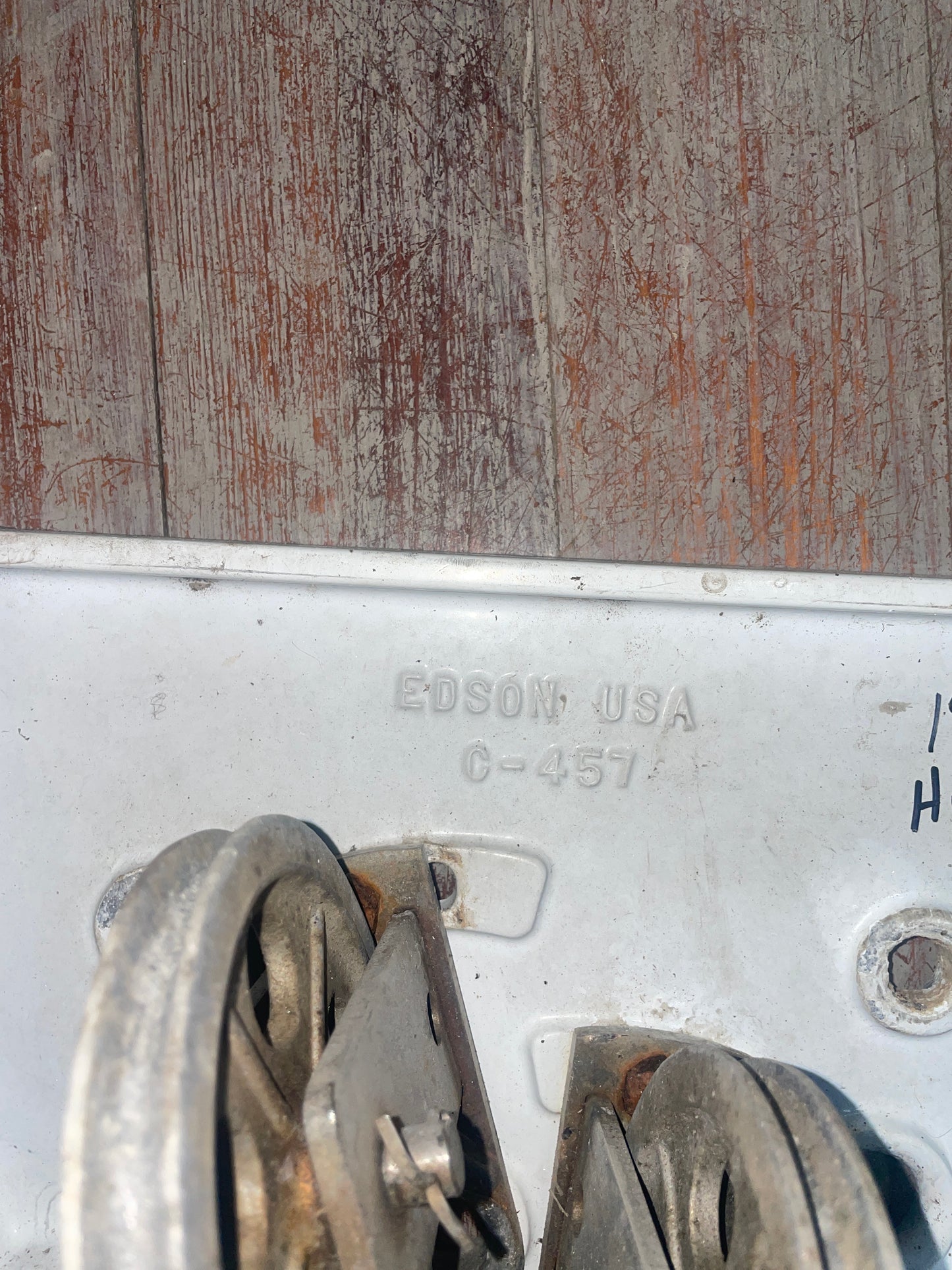 1989 Hunter 30 Edson C-457 4" Steering Pulleys - Unique Base