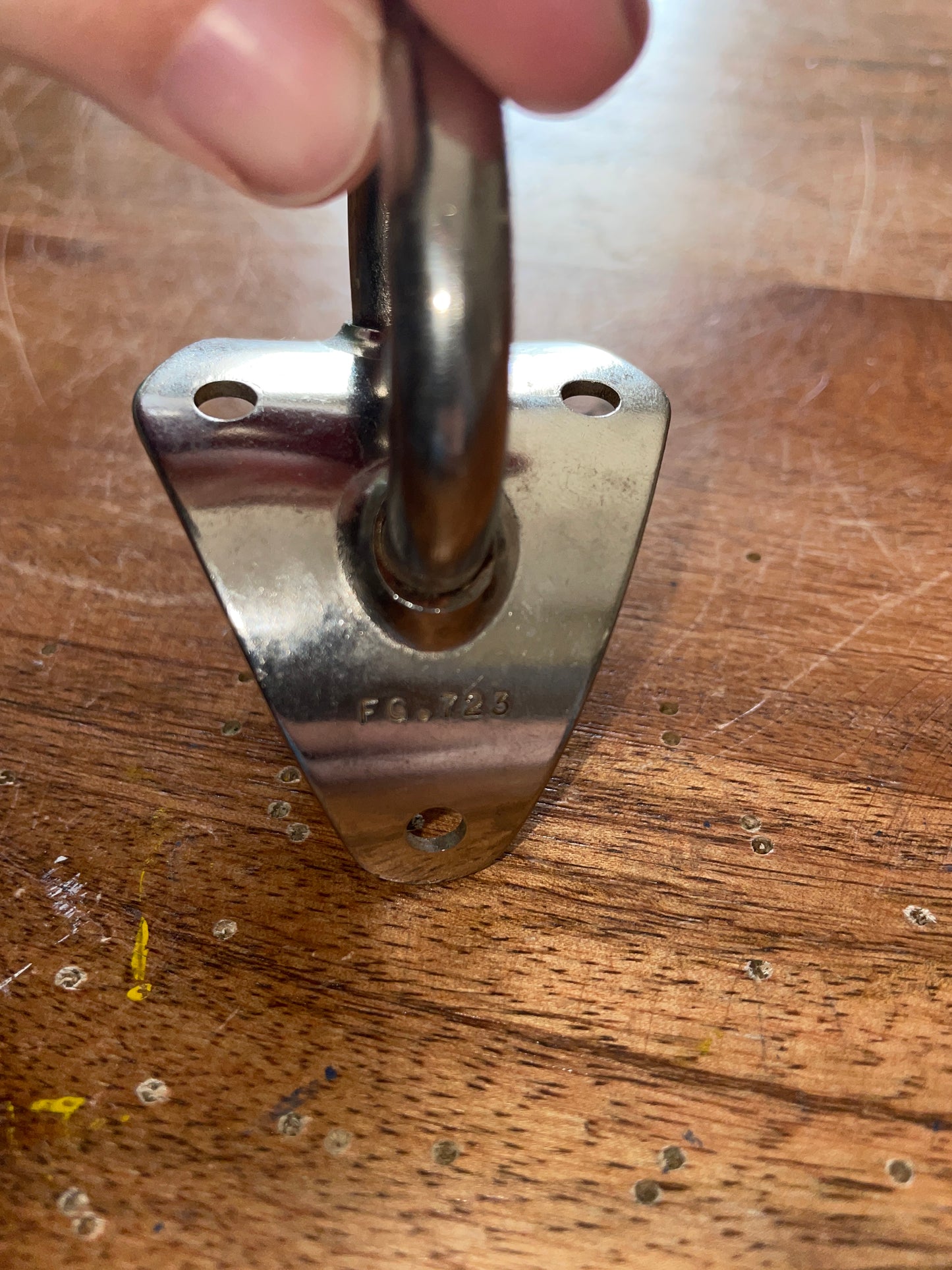 Stainless Steel FICO Mast Padeye FIG 723 - 1” x 7/8” Eye