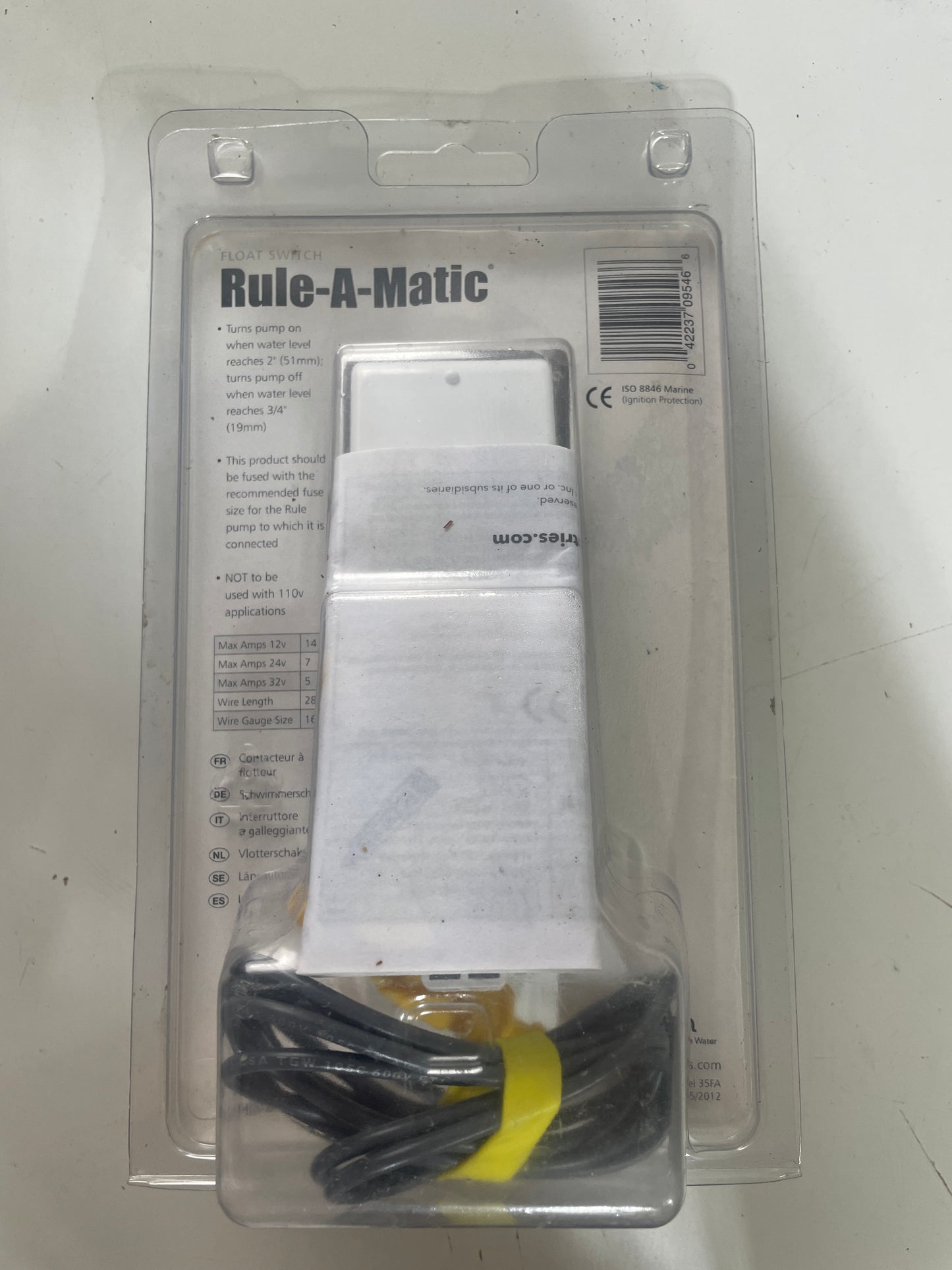 Rule A Matic Float Switch MODEL 35FA - NEW