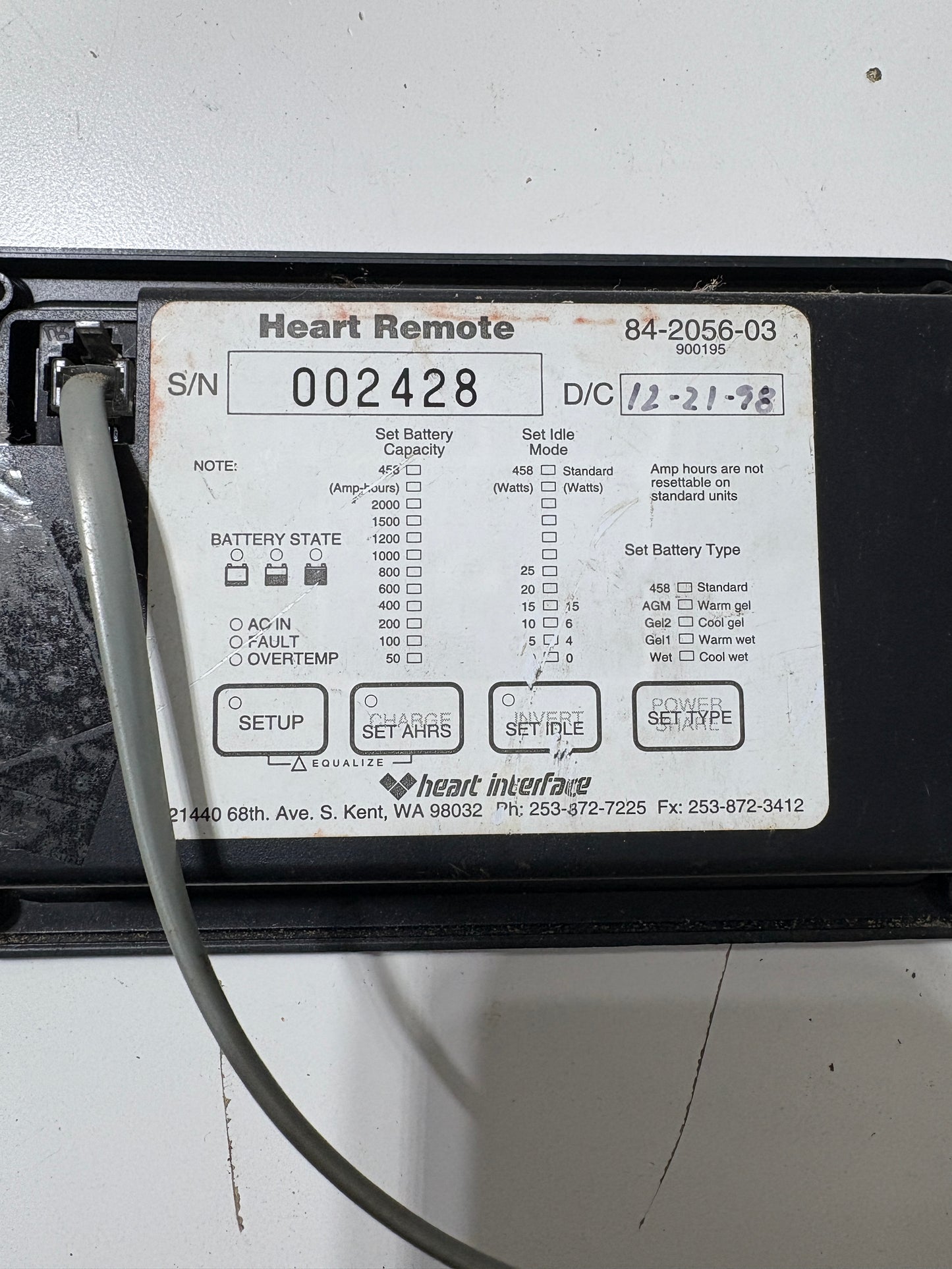 Heart Interface Remote 84-2056-03